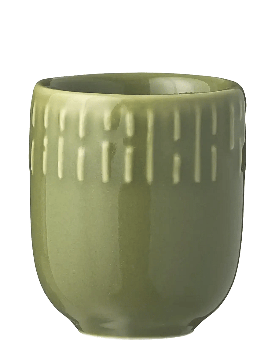 Aida - Confetti Olive mini kop med relief Porcelæn 5 cl. - espressotassen - olive - 1