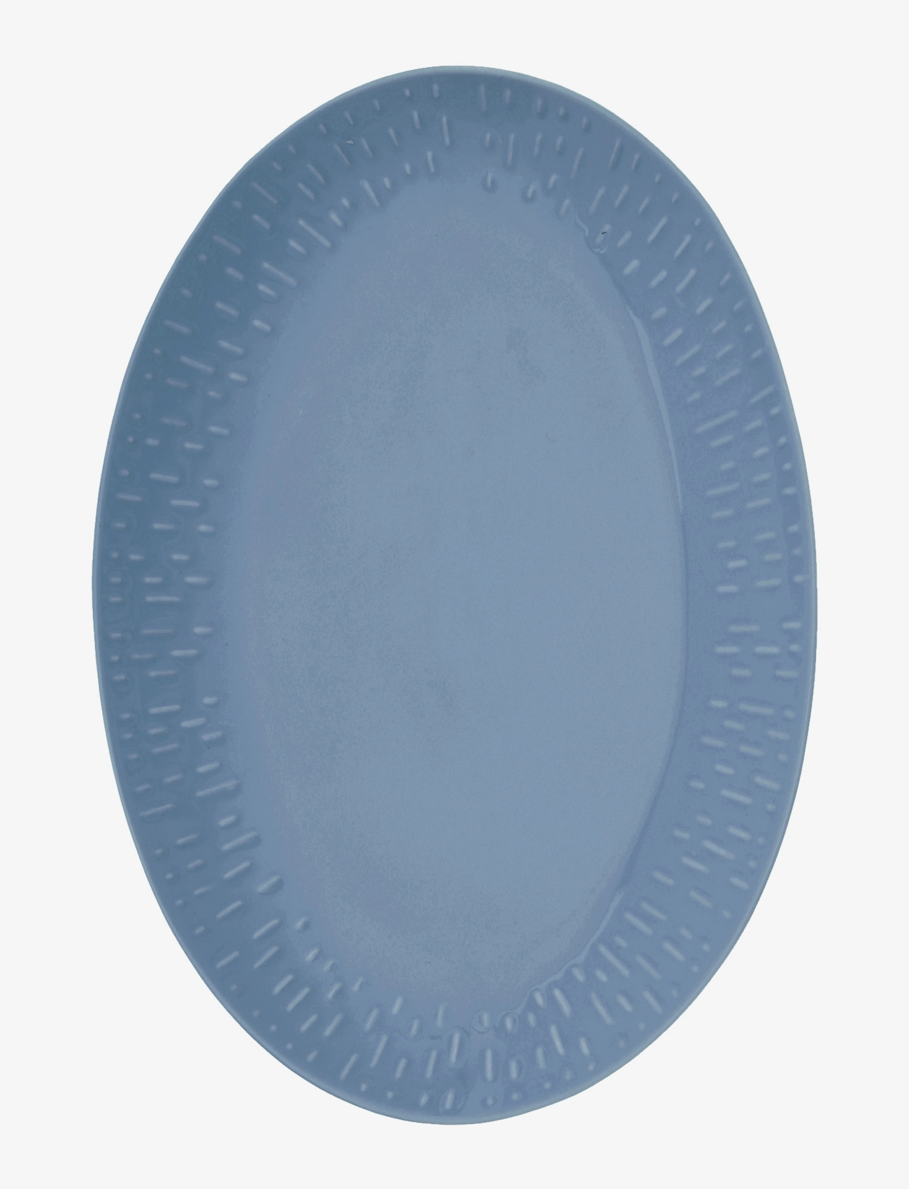 AIDA Confetti Oval Dish W/Relief 1 Pcs. Giftbox Blau - 36.8X25.8CMx36.8 - Unisex