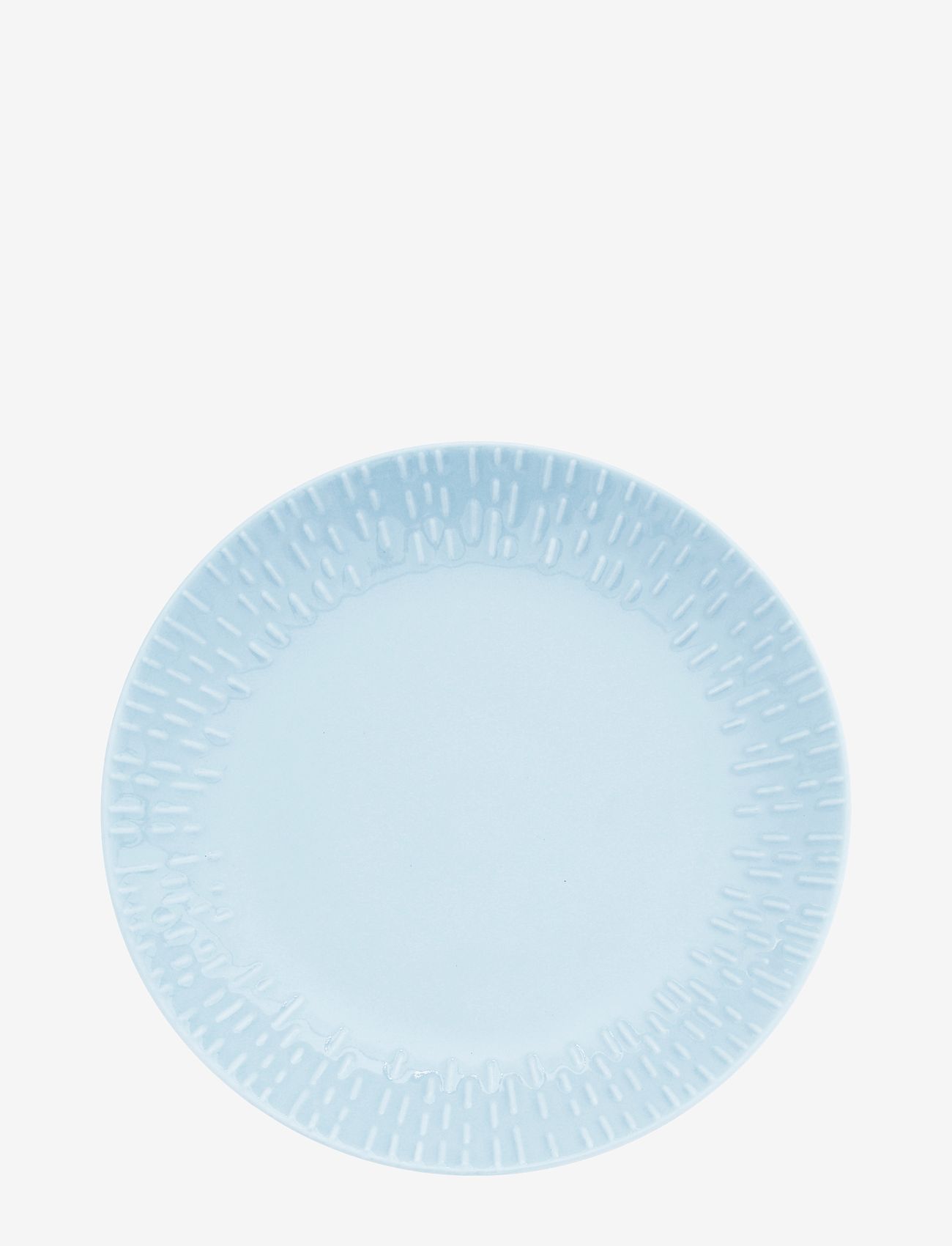 Aida - Confetti Aqua dessert tall. m/relief porcelæn 1 stk 21 cm. - small plates - aqua - 0