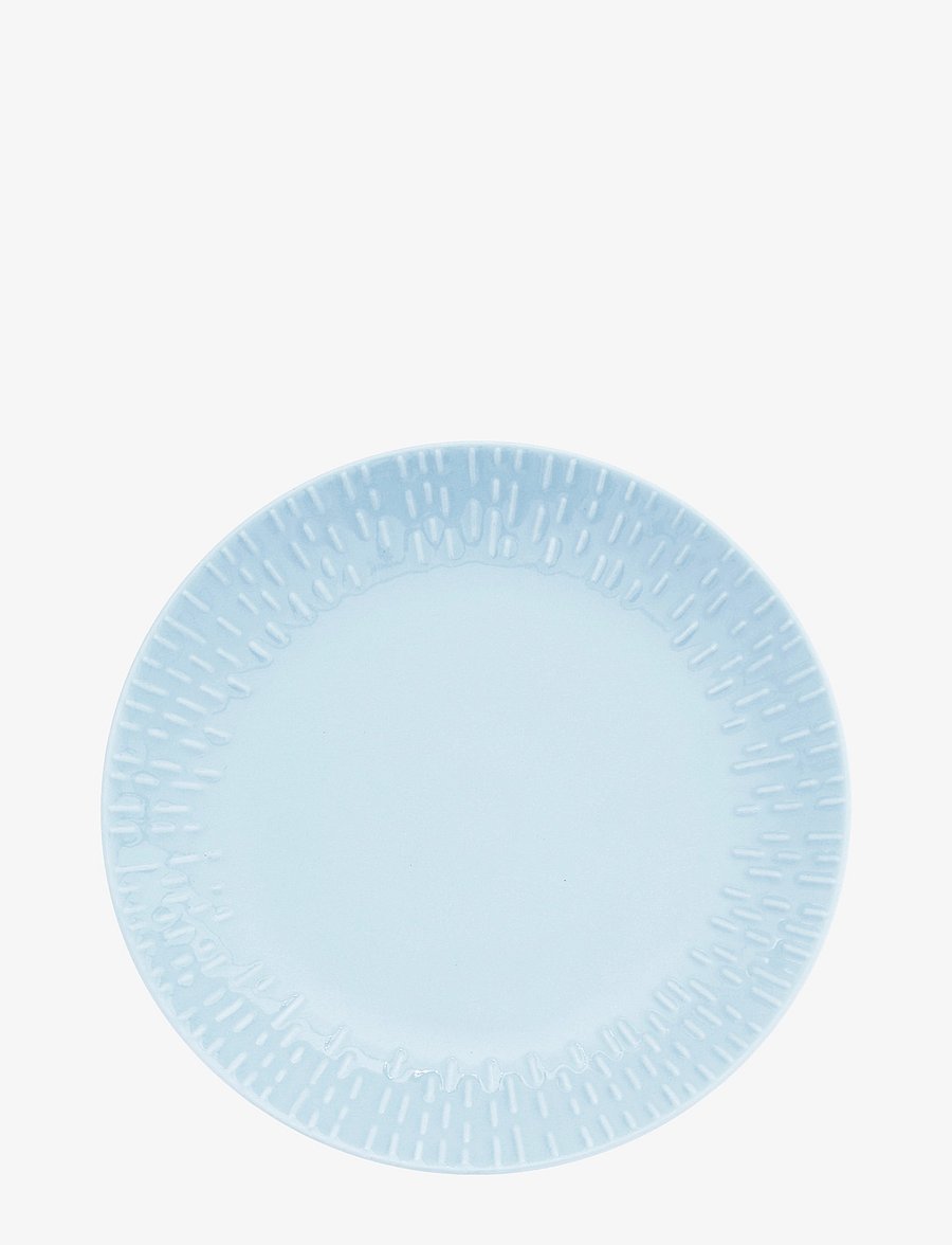 Aida - Confetti Aqua dessert tall. m/relief porcelæn 1 stk 21 cm. - frühstücksteller - aqua - 1