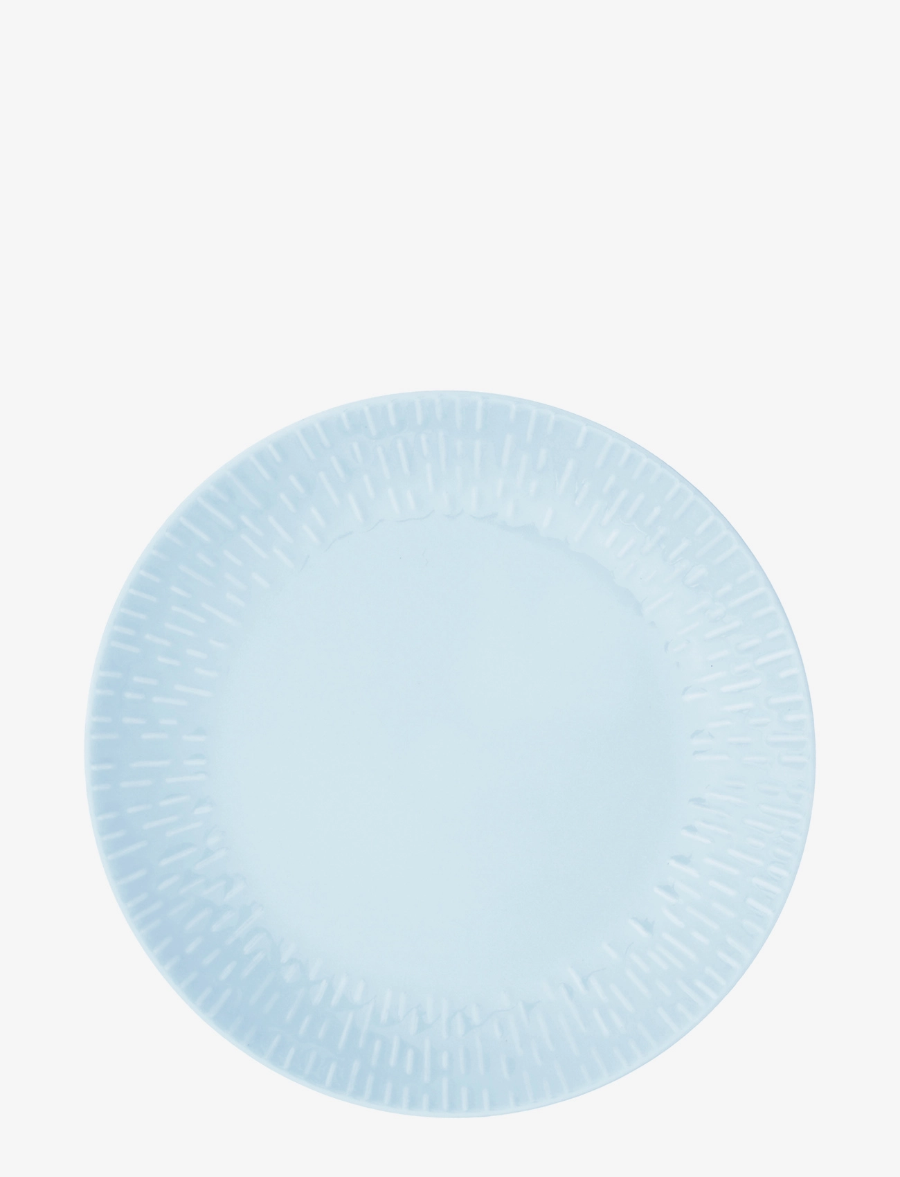 Aida Confetti Mustard frokost tall. m/relief porcelæn 1 stk 24 cm. - Velykos - AQUA / blue