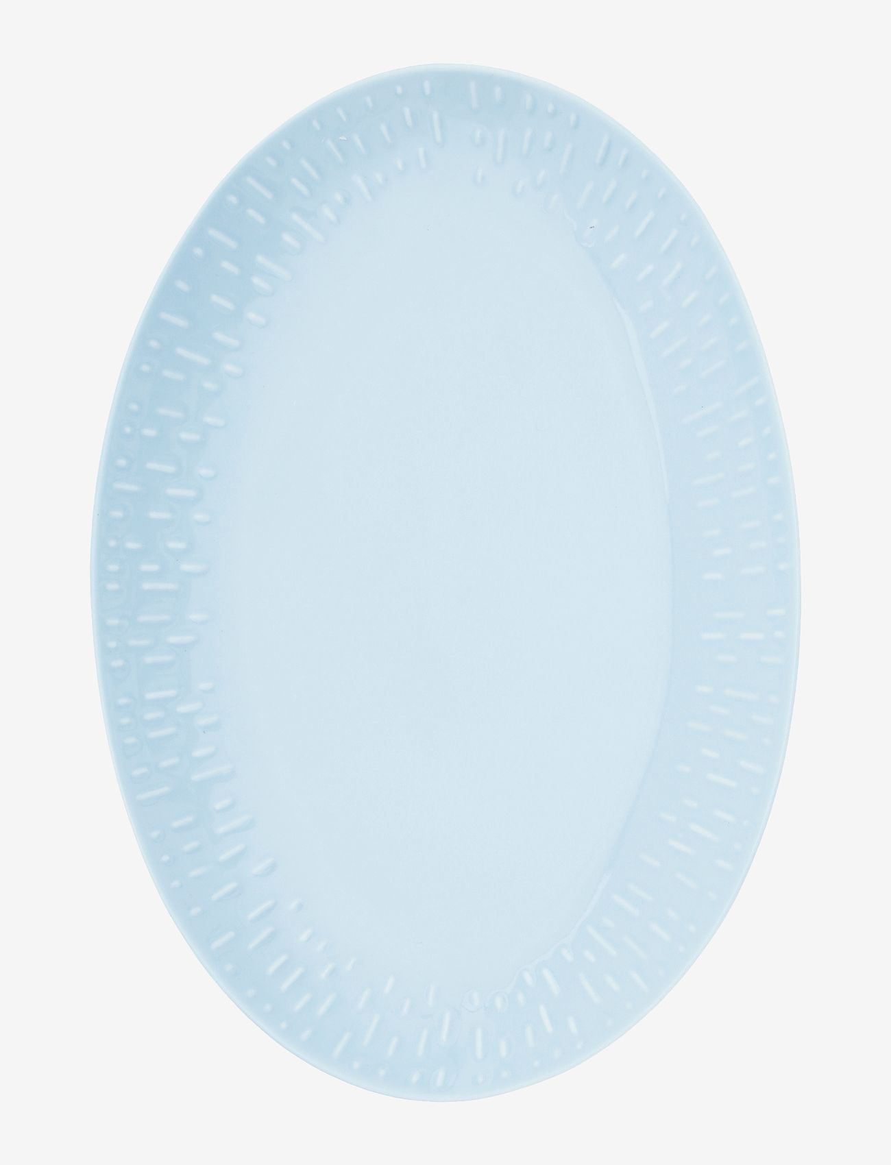 Aida - Confetti oval dish w/relief 1 pcs. giftbox - serverings- & anretningsfade - aqua - 0