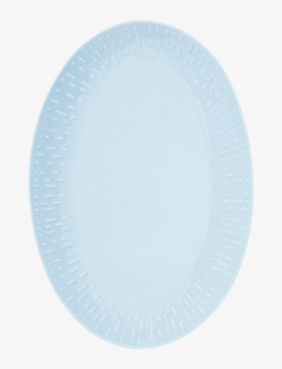 Aida - Confetti oval dish w/relief 1 pcs. giftbox - servierplatten - aqua - 1