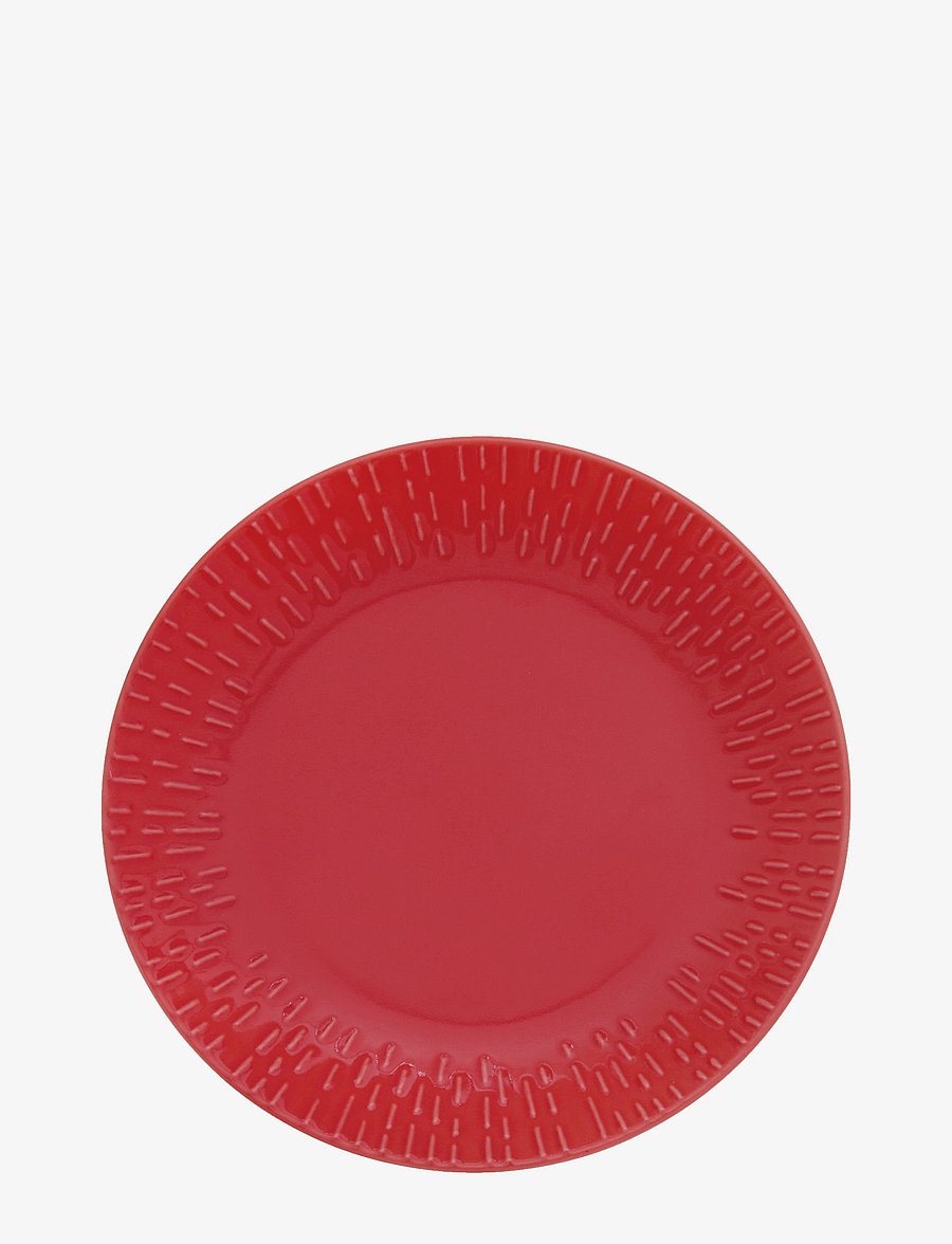 Aida - Confetti dessert plate w/relief 1 pcs giftbox - frühstücksteller - chili - 1