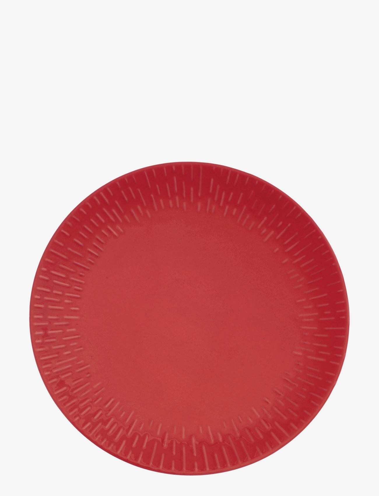 AIDA Confetti Chili Middags Tallerken M/Relief Porcelæn 1 Stk 27,5 Cm Rot - Ø 28.5 CMx28.5 - Unisex