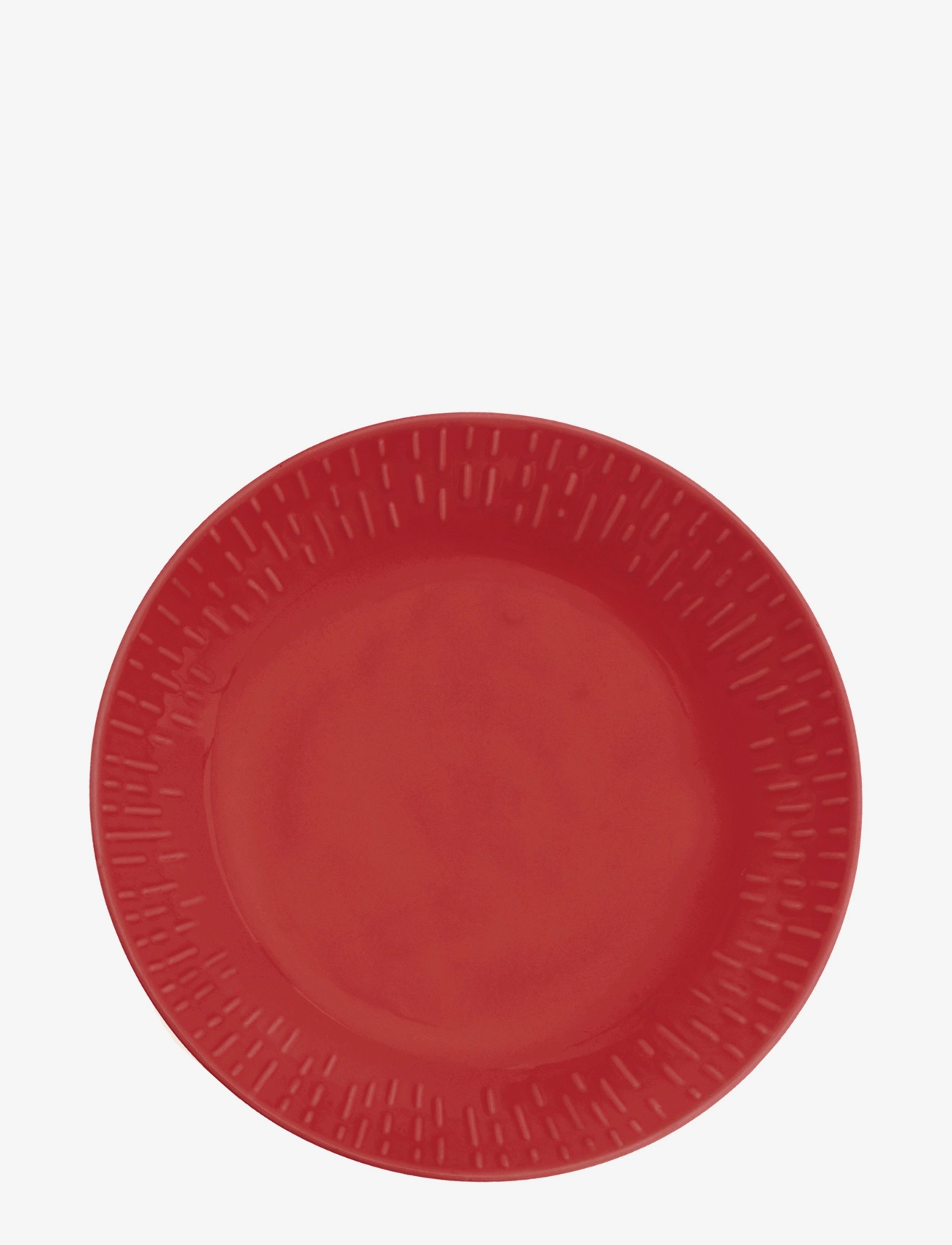 AIDA Confetti Pasta Plate W/Relief 1 Pcs Giftbox Rot - Ø 25.2 CMx25.2 - Unisex