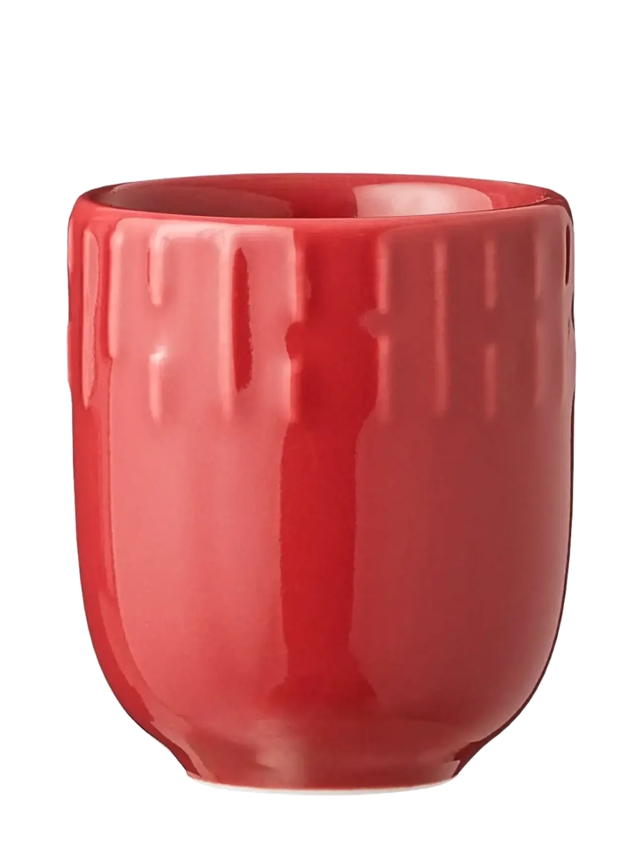 Aida Confetti Chili Mini Kop Med Relief Porcelæn 5 Cl., Espresso Kop, Rød, Str: ONE SIZE