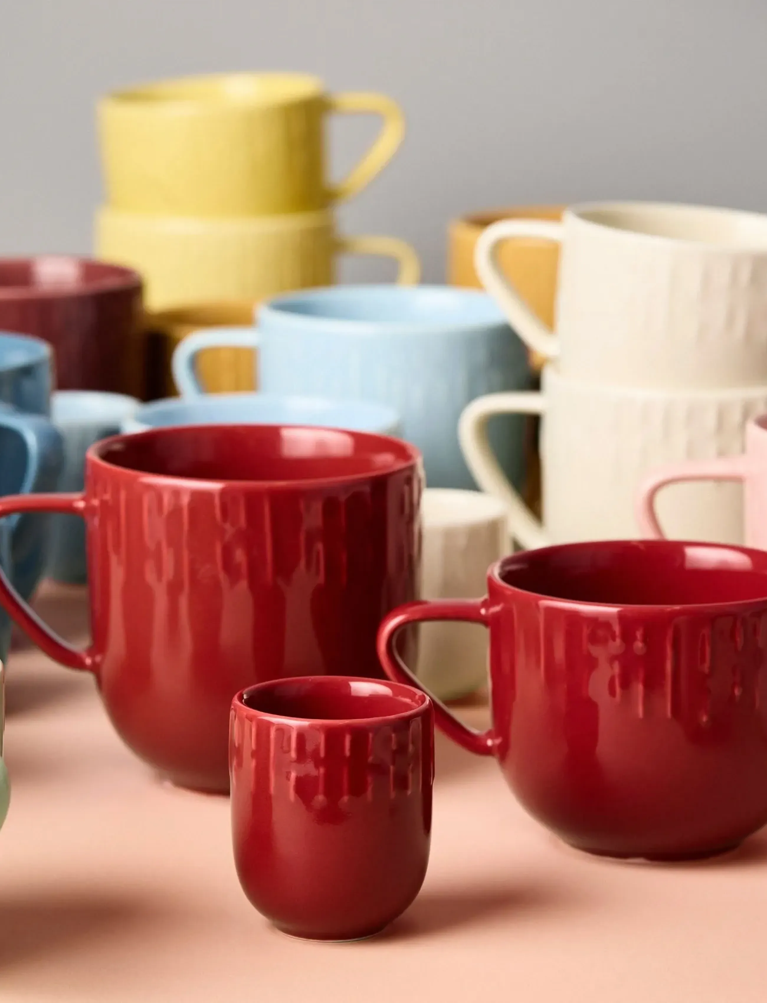 Aida Confetti Chili Mini Kop Med Relief Porcelæn 5 Cl., One Size, Red, Kopper Og Krus > Espressokopper, Unisex