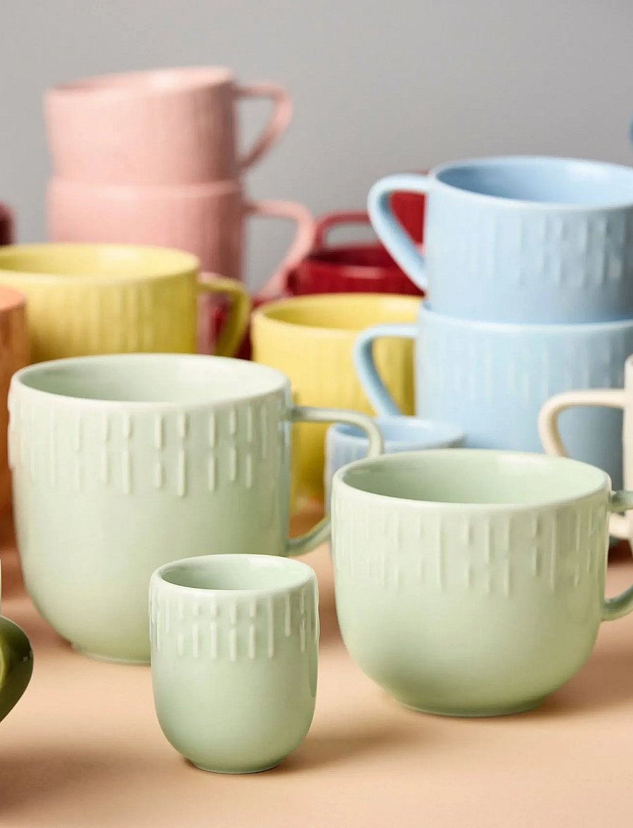 Aida - Confetti Pistachio mini kop med relief Porcelæn 5 cl. - espressotassen - pistachio - 0
