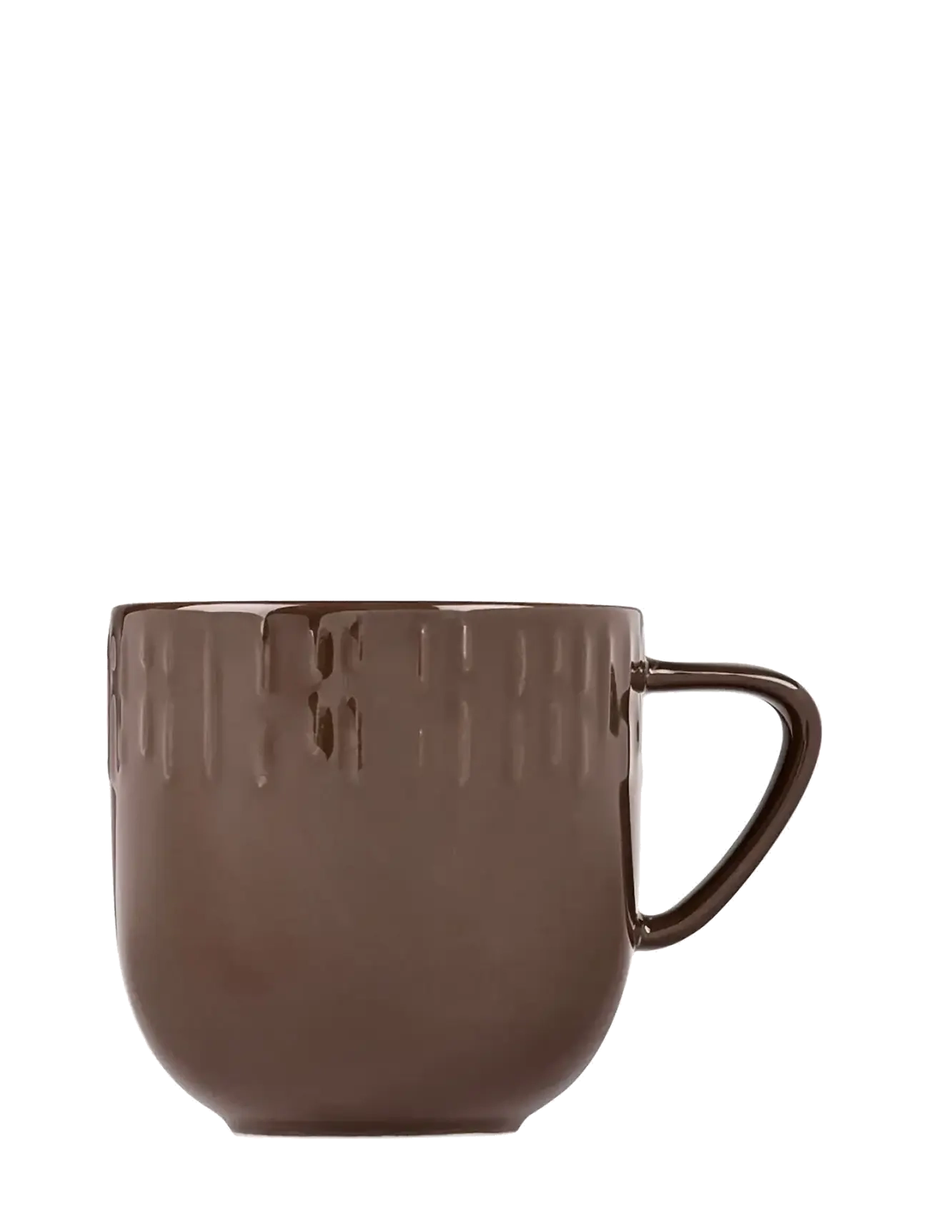 Aida Confetti Chocolate krus m/relief porcelæn 1 STK. 35 CL. - Krus & Kopper - CHOCOLATE / brown