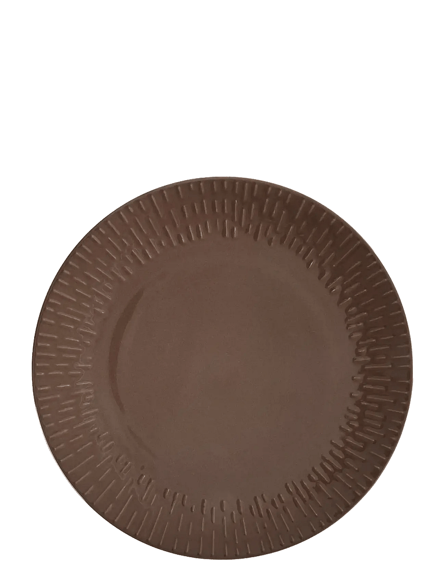 Aida - Confetti Chocolate midd. tall. m/relief porcelæn 1 stk 27,5 cm. - väikesed taldrikud - teao - 1