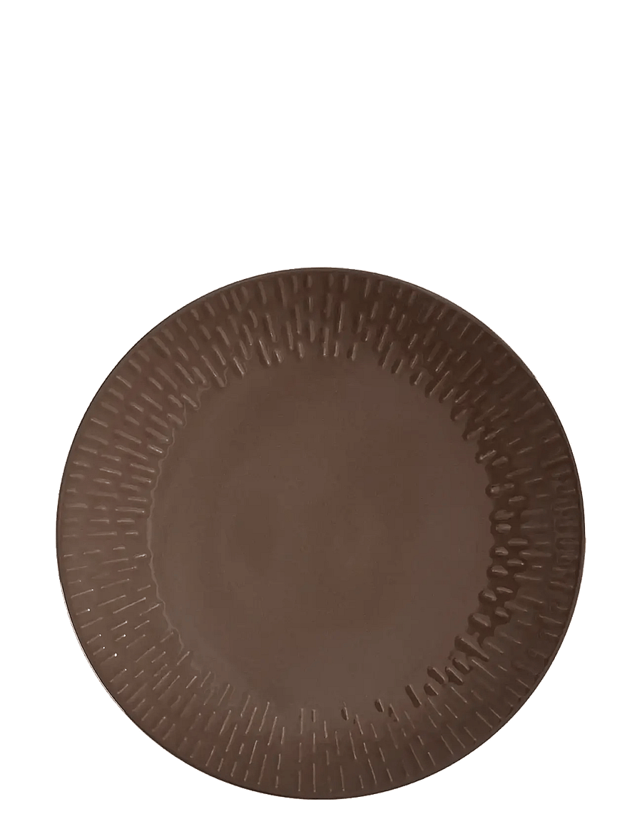 Aida - Confetti Chocolate frok tall. m/relief porcelæn 1 stk 24 cm. - frühstücksteller - stÅl - 1