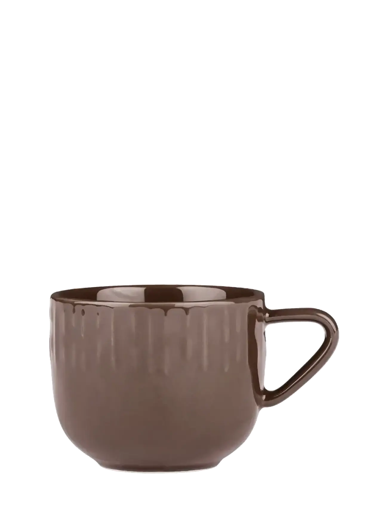 Aida Confetti Chocolate kaffekop m/relief porcelæn 1 stk. 20 cl. - App deal - STÅL / brown