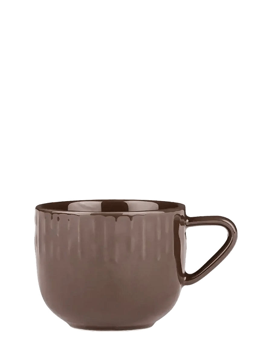 Aida - Confetti Chocolate kaffekop m/relief porcelæn 1 stk. 20 cl. - kavos puodeliai - stÅl - 1