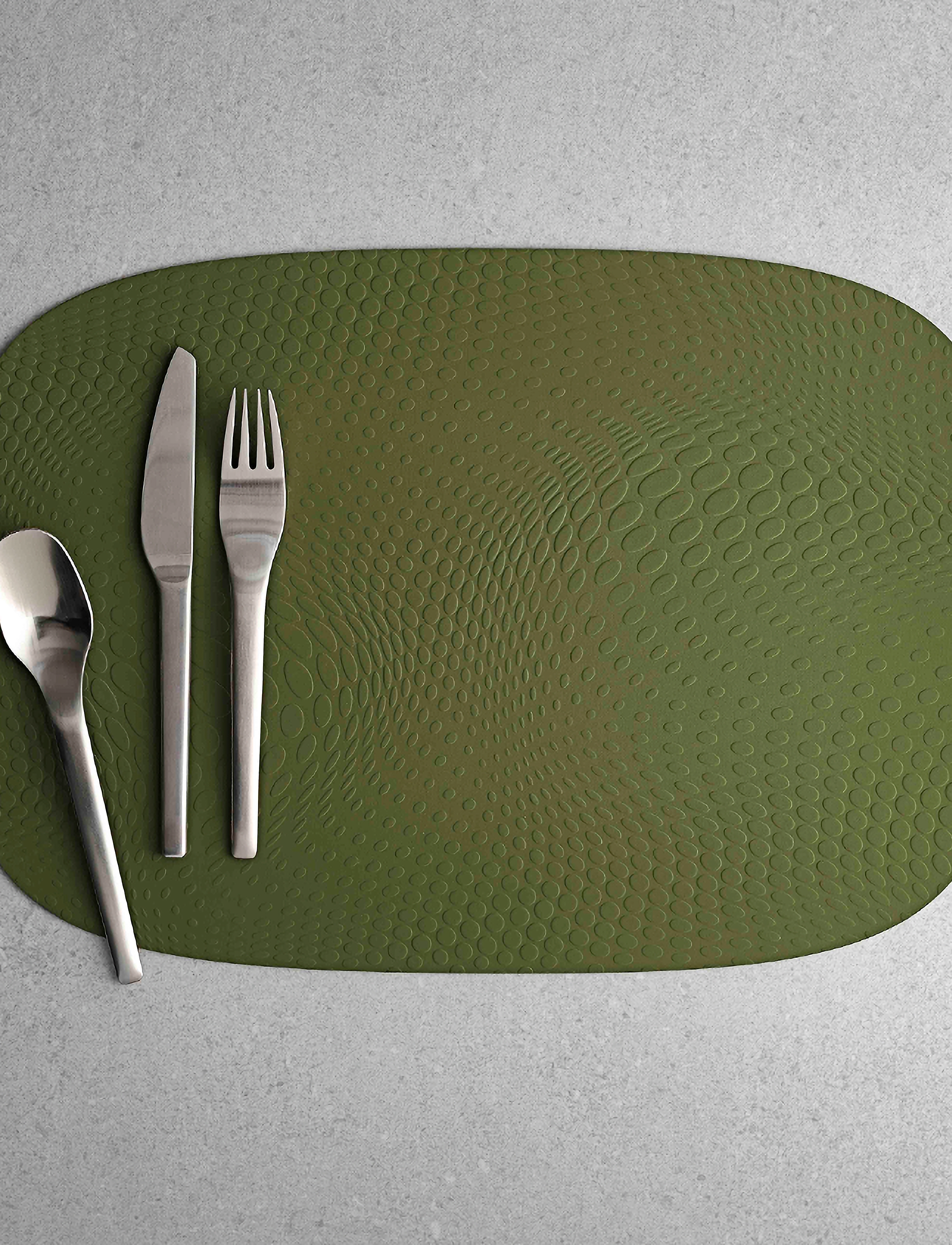 Aida Karim Rashid Placemat, One Size x 45, Kitchen Textiles, Grün - Placemats, Homeware