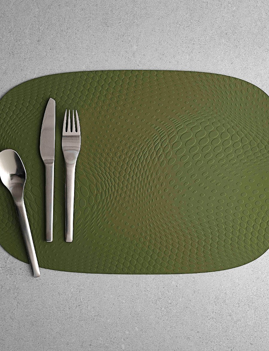 Aida - Karim Rashid placemat - platzdeckchen - olive - 0