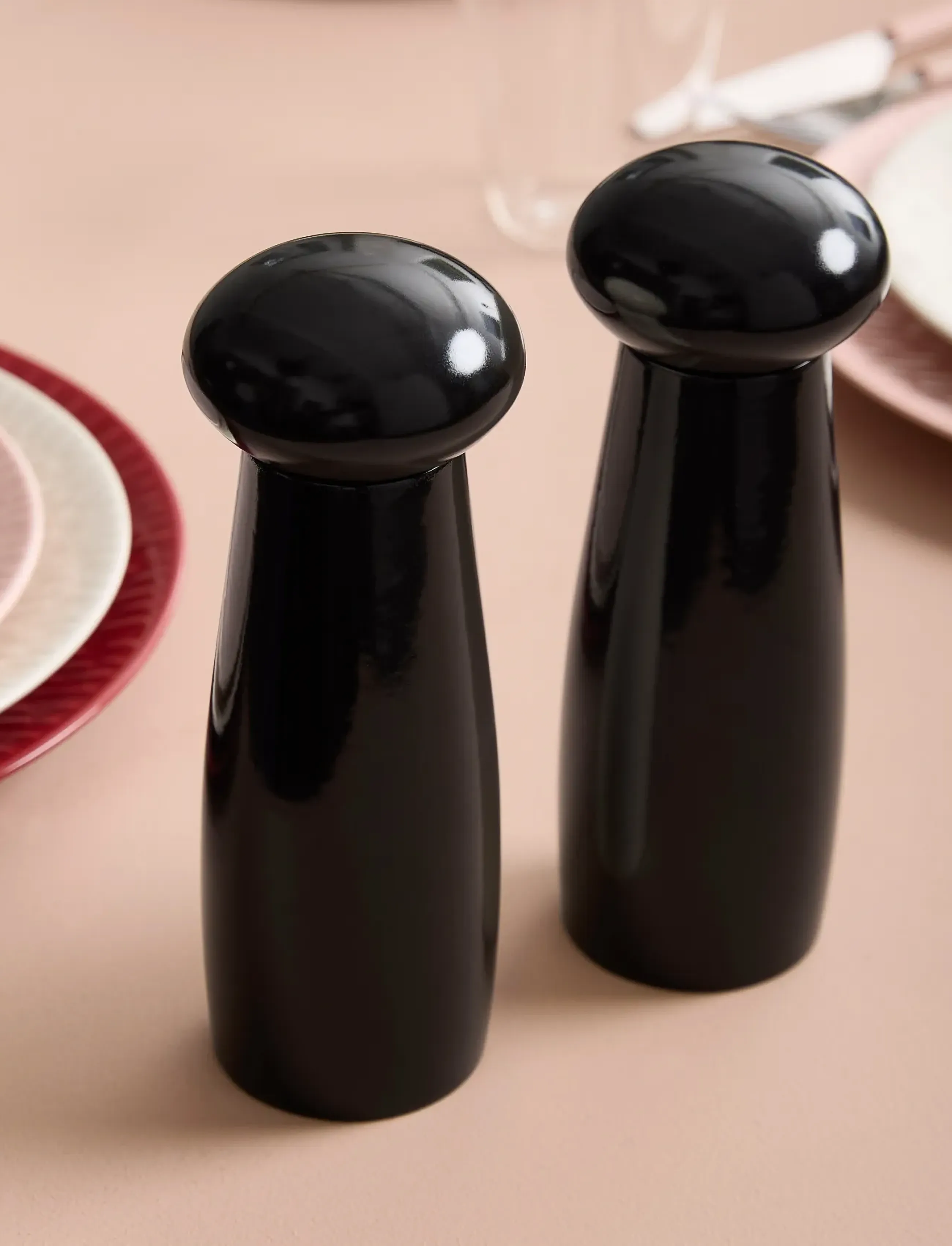 Aida Confetti Pepper Keramisk Kværn H18Xd6,5Cm., One Size, Grinders, Schwarz - Salt & Shakers, Homeware