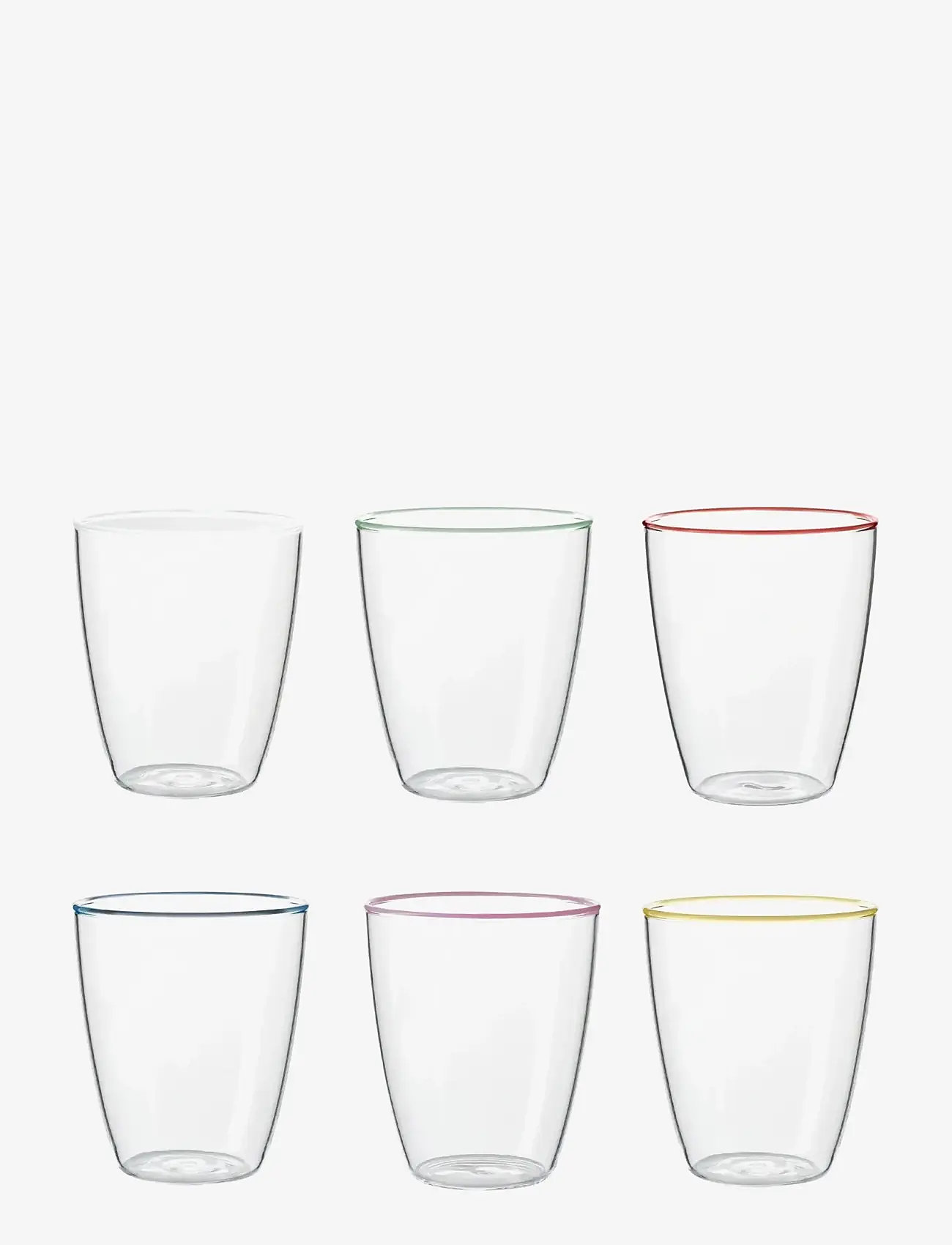 Aida - LIFE IN COLOUR Art Glass Mix colours - 6 pcs. 29 cl. - trinkgläser - multi-coloured - 1