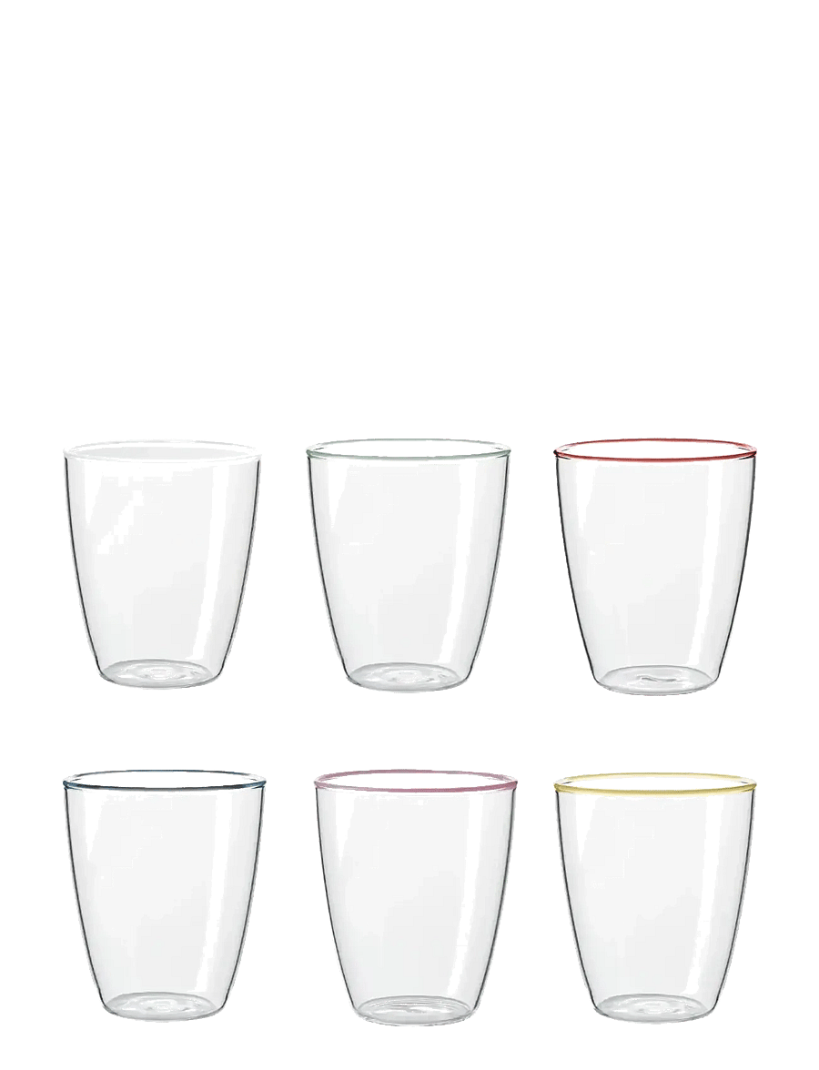 Aida - LIFE IN COLOUR Art Glass Mix colours - 6 pcs. 29 cl. - trinkgläser - multi-coloured - 1