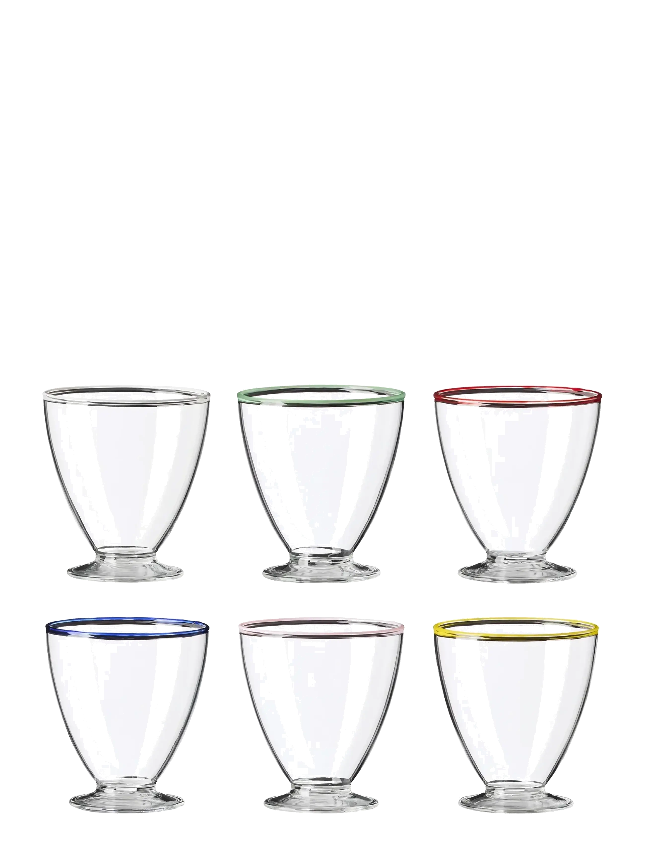 Aida LIFE IN COLOUR dessertglas 6 stk. miks D9 cm x H10 cm. 25 cl. - Nyheter - MULTI-COLOURED / multi