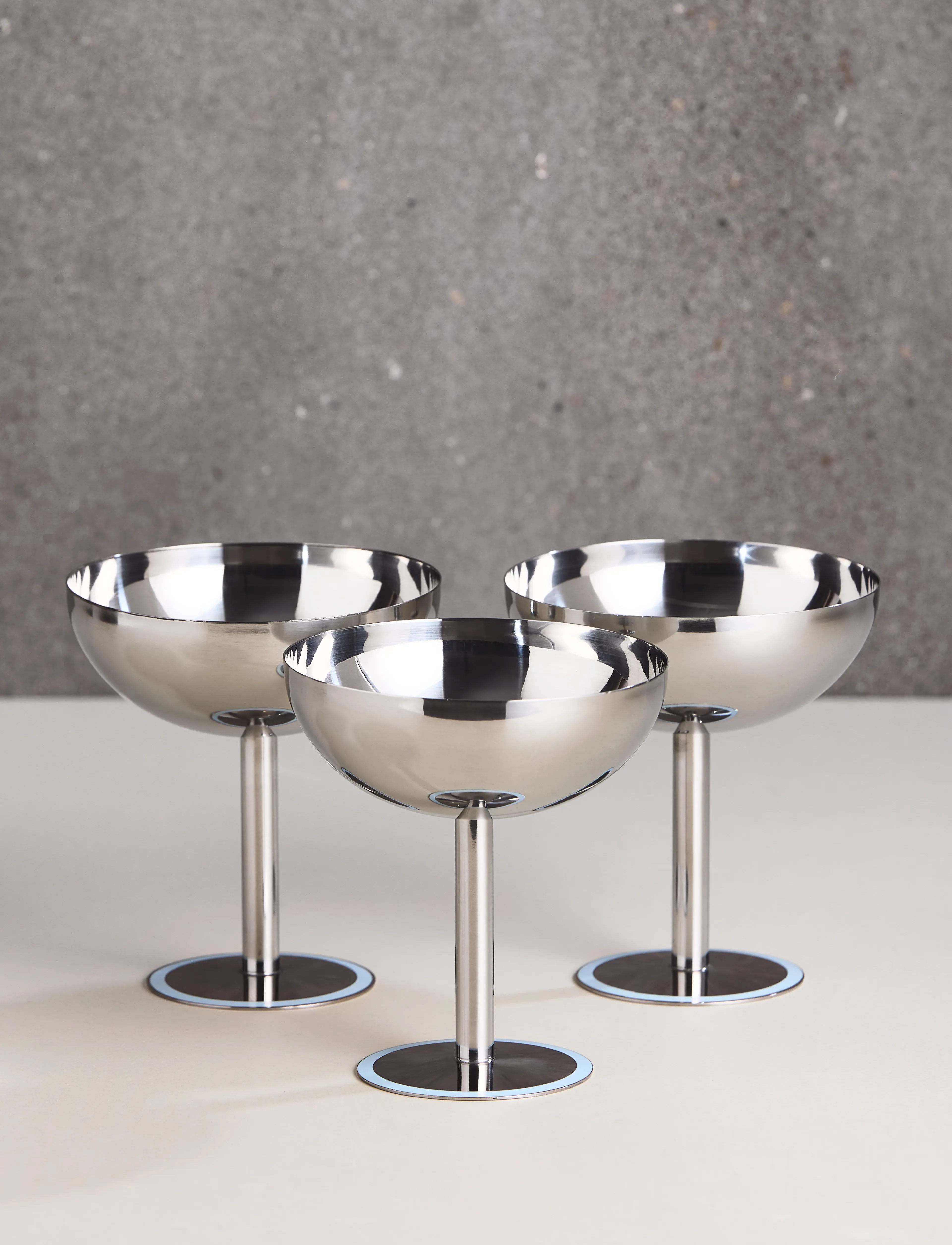 Aida Lido Champagne Coupe In Aqua 1 Pcs. 20 Cl D:10 X H:11 cm, 20 CL, Silver, Glas > Champagneglas, Unisex