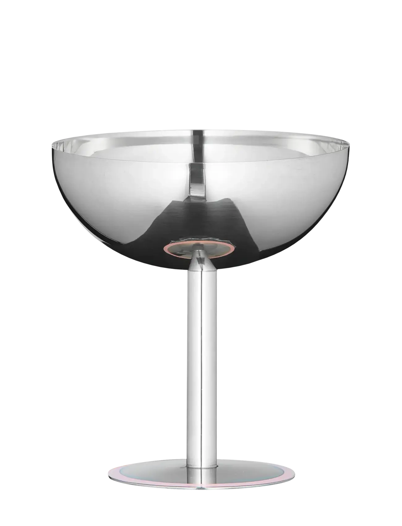 Aida Lido champagne bowl in Candyfloss 1 pcs. 20 cl  D:10 x H:11 cm - Glas - CANDYFLOSS / silver