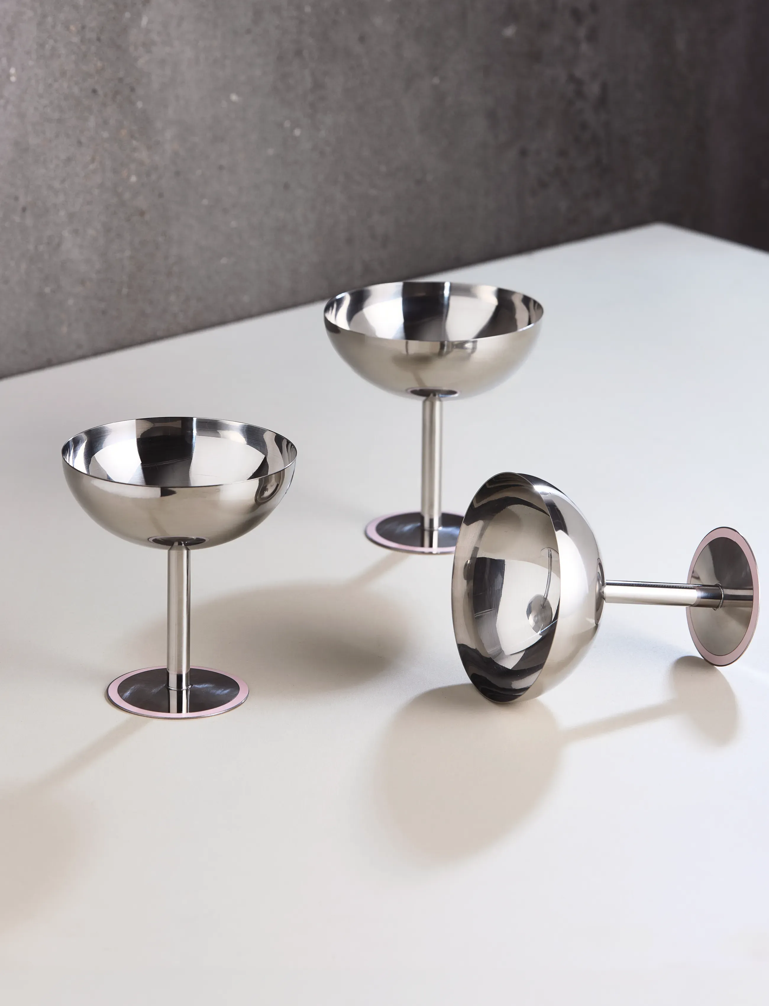 Aida Lido Champagne Bowl In Candyfloss 1 Pcs. 20 Cl D:10 X H:11 cm, 20 CL, Silver, Glas > Champagneglas, Unisex
