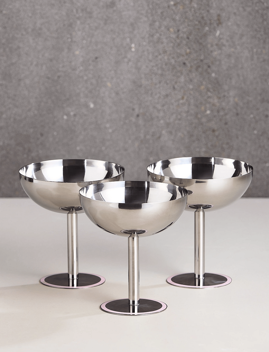 Aida - Lido champagne bowl in Candyfloss 1 pcs. 20 cl D:10 x H:11 cm - nach preis einkaufen - candyfloss - 2