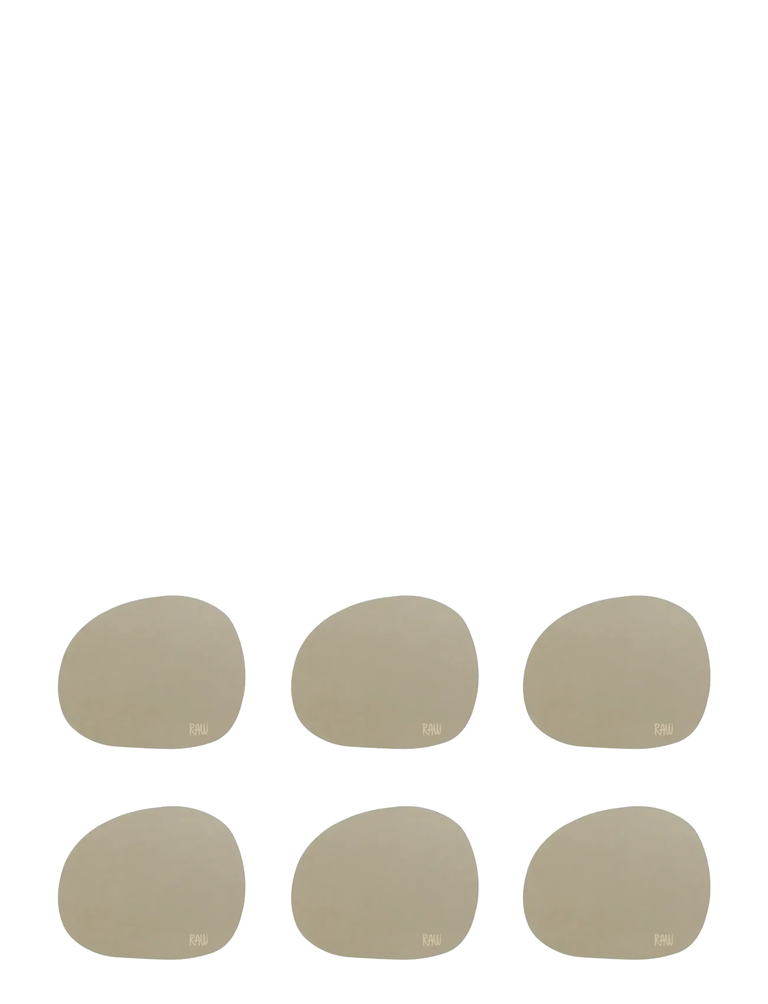 Aida RAW Silicone - soft surface coaster - mellow clay - Borddækning - MELLOW CLAY / beige