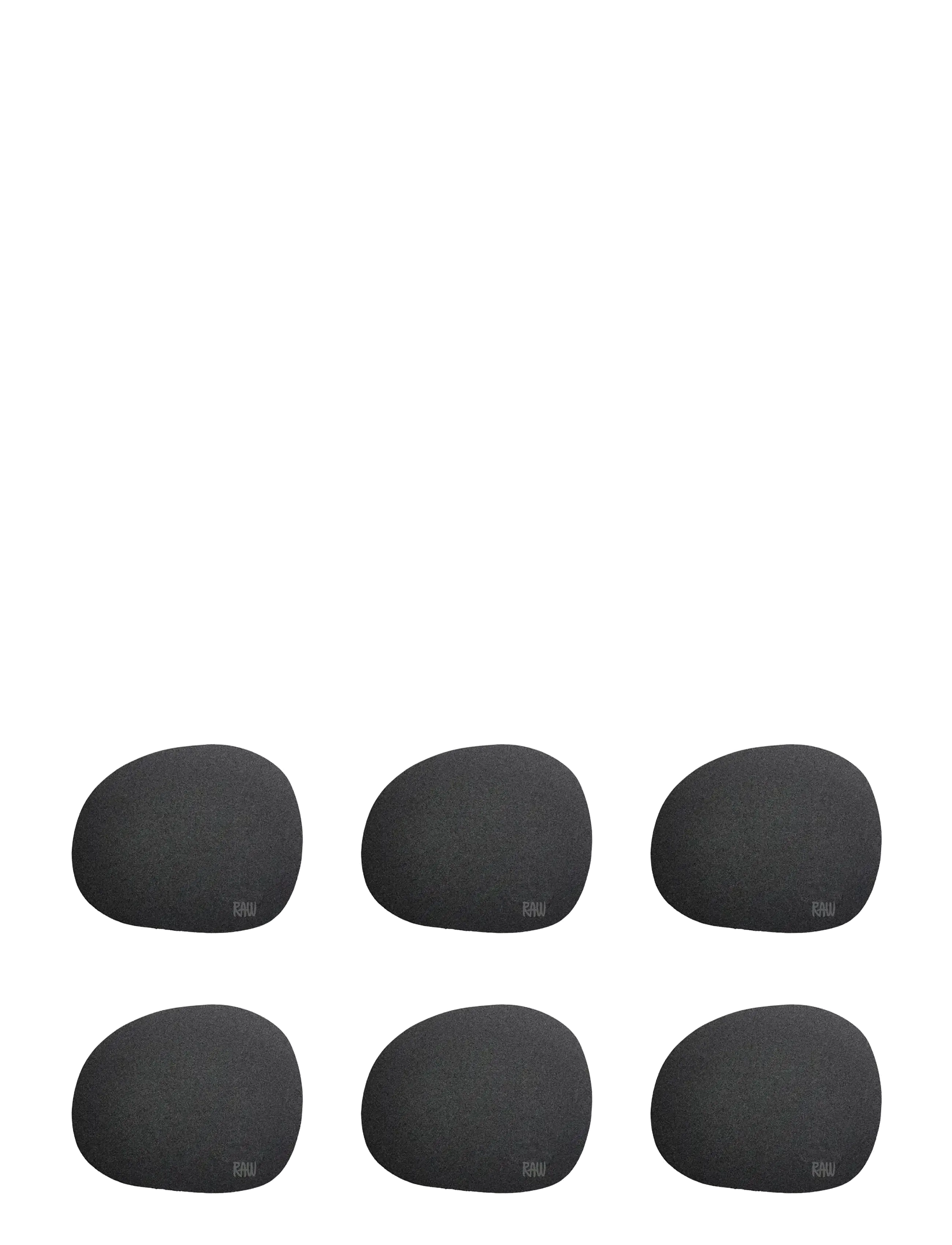 RAW Silicone - soft surface coaster - black - BLACK