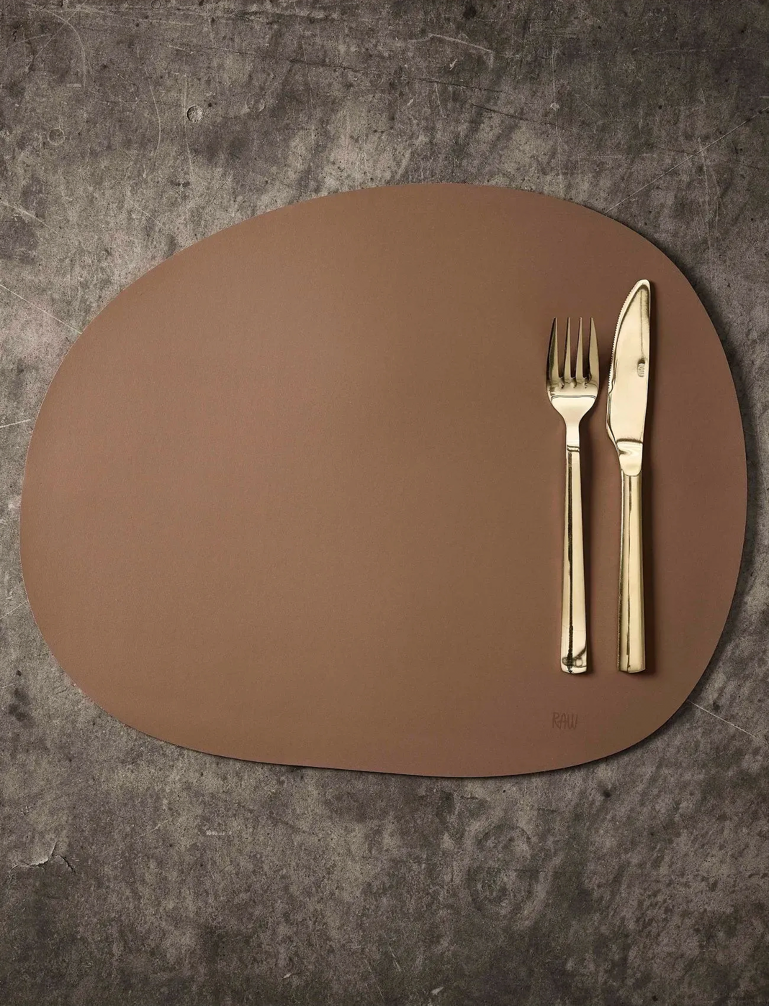 Aida Raw Silicone Placemat Soft Surface 1 Pcs. 41 X 33.5 Cm, 41X33.5 cm, Tableware, Braun - Placemats, Kinder