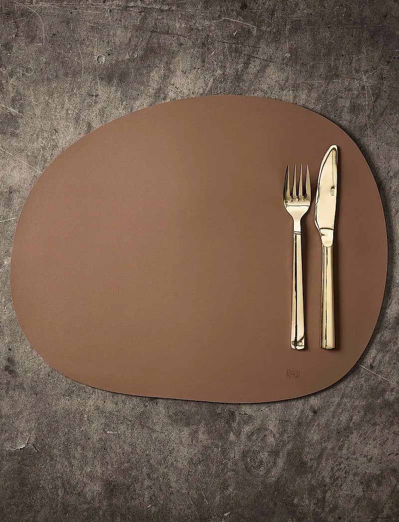 Aida - RAW Silicone placemat - soft surface 1 pcs. 41 x 33.5 cm - deckchen - mocca - 0