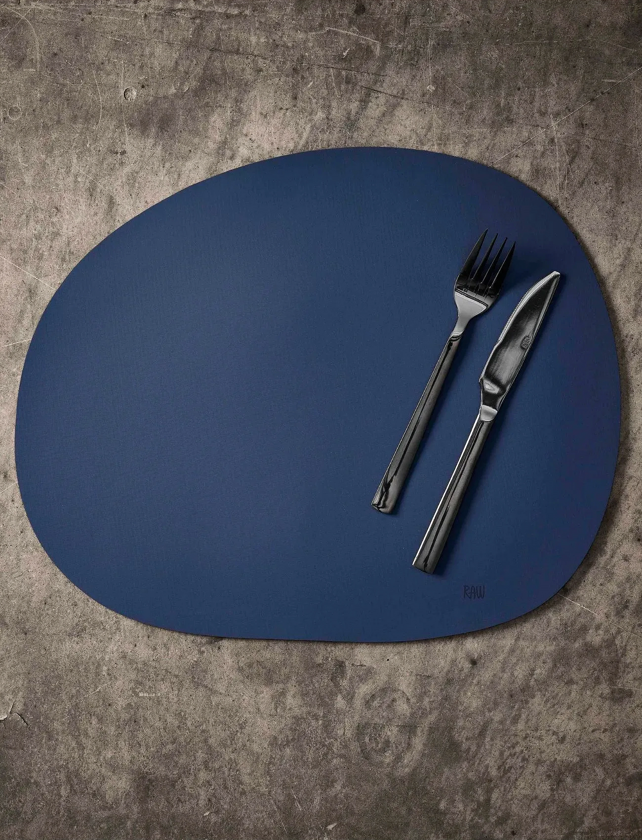 Aida Raw Silicone Placemat Soft Surface 1 Pcs. 41 X 33.5 Cm, 41X33.5 cm, Tableware, Blau - Placemats, Kinder