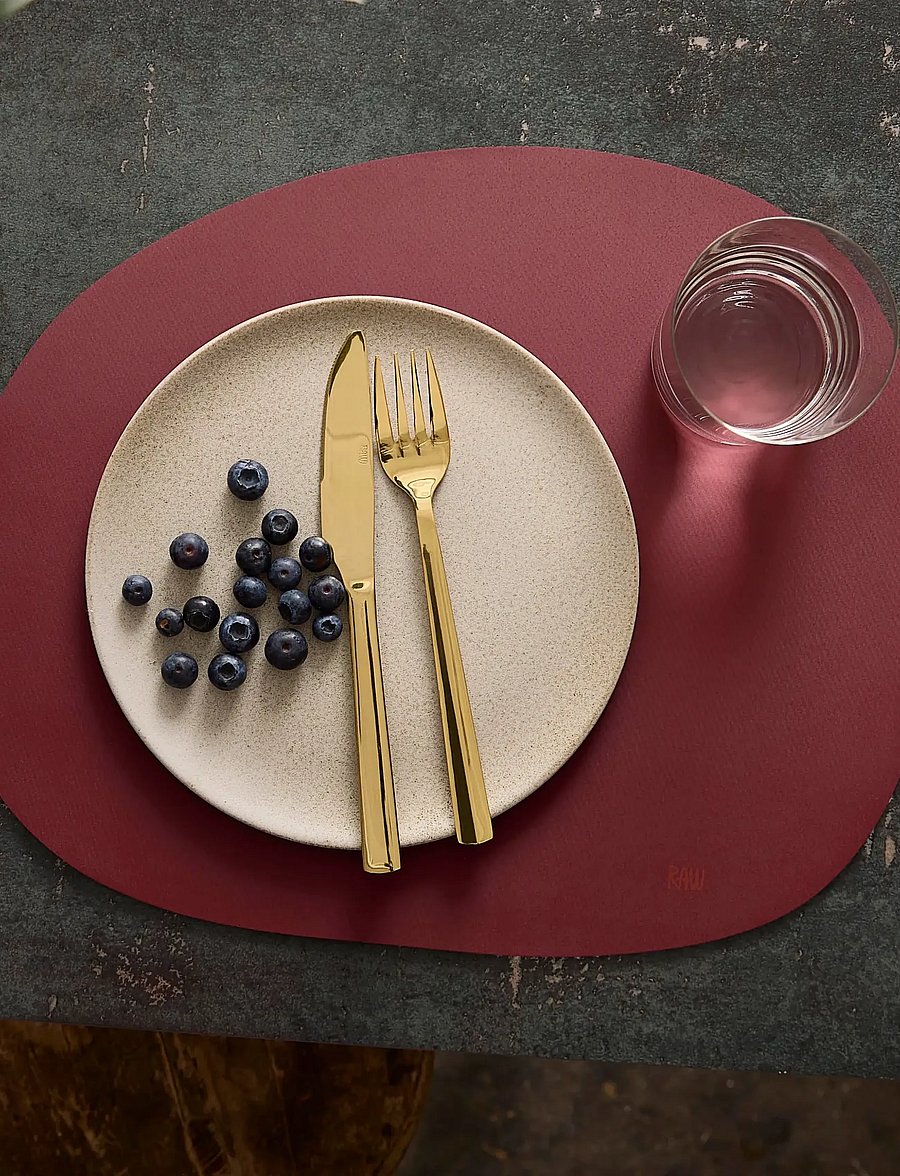 Aida - RAW Silicone - placemats soft surface - bordeaux - deckchen - bordeaux - 0