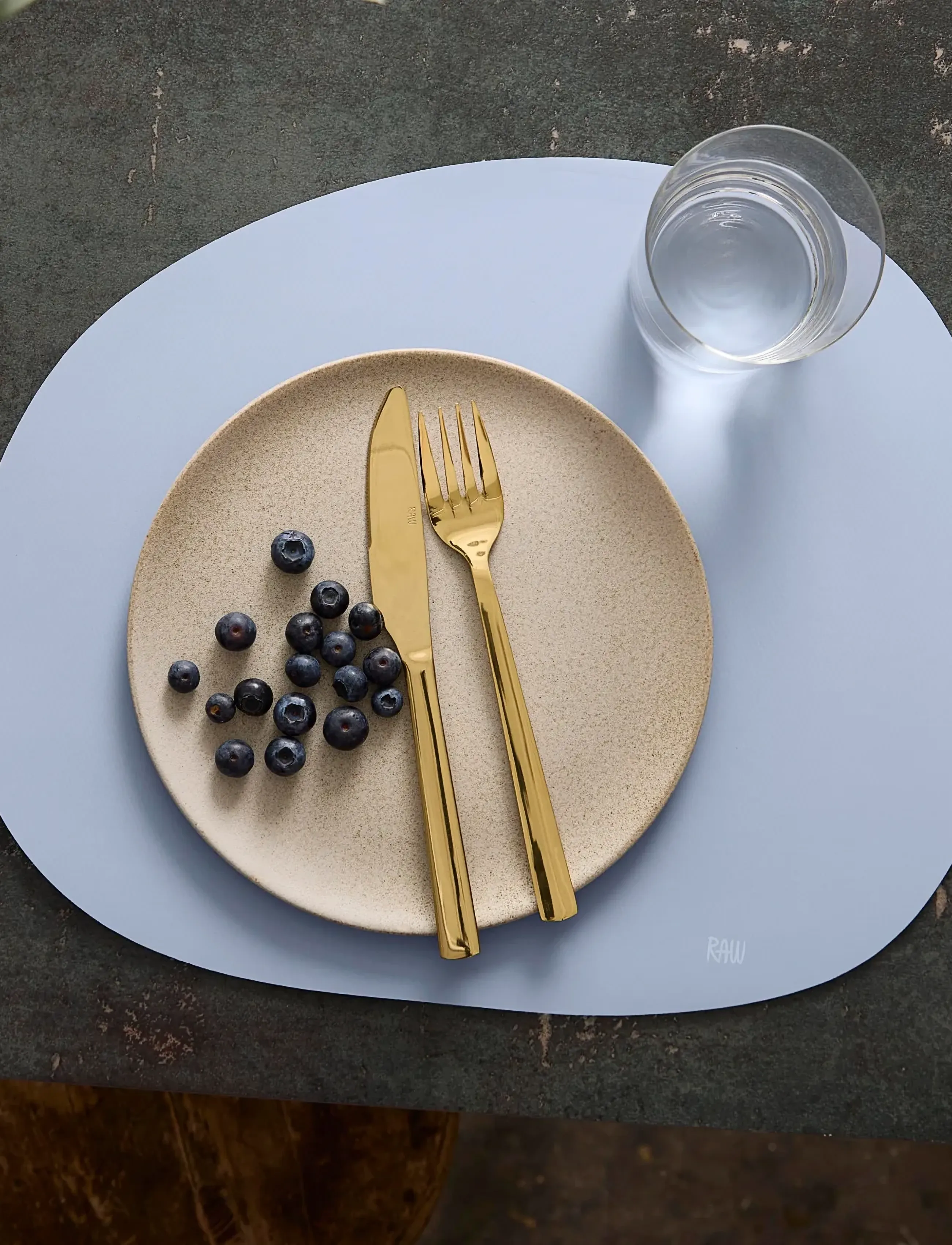 Aida Raw Silicone - Placemats Soft Surface -Sky Blue, One Size, Blue, Tableware > Placemats, Unisex