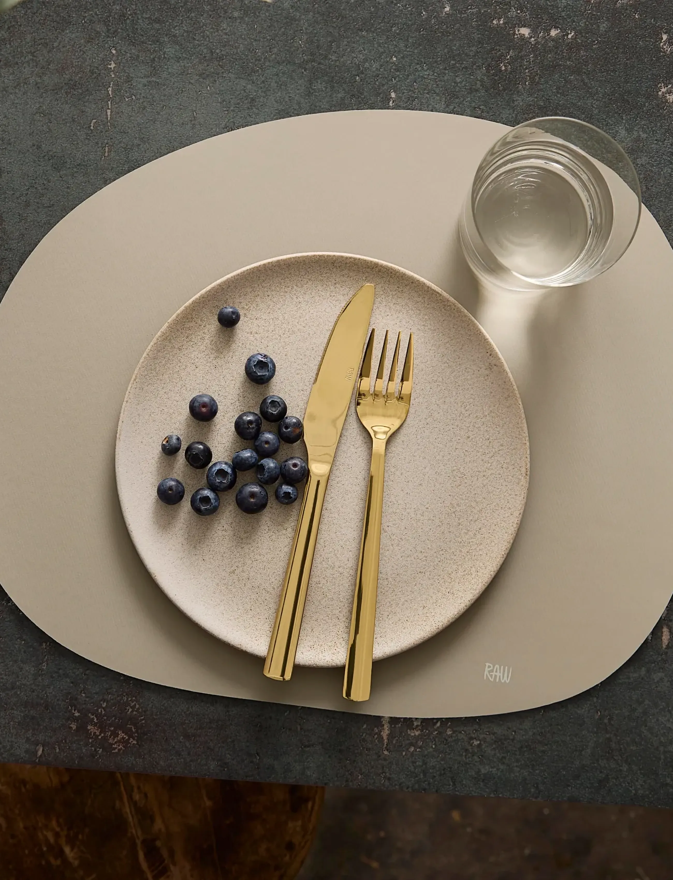 Aida Raw Silicone Placemats Soft Surface Mellow Clay, One Size, Tableware, Beige - Placemats, Kinder
