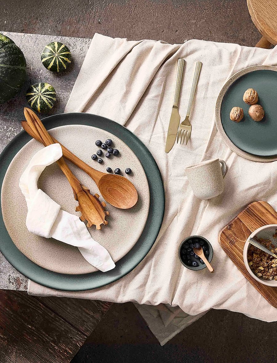 Aida - RAW Sandy Beige Round dish 34 cm - speiseteller - sandy beige - 2