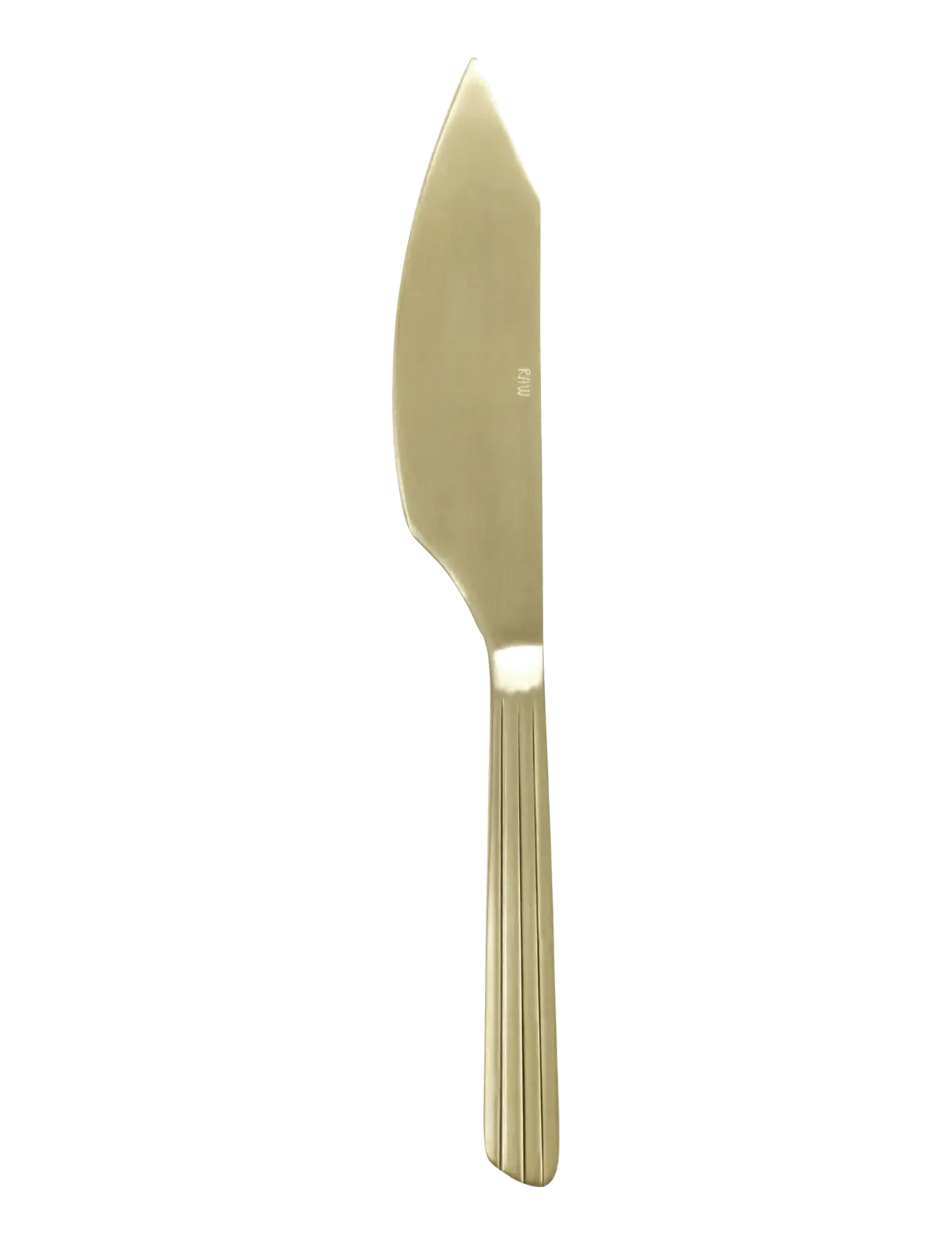 Aida Raw Cutlery Cake Knife Champagne Gold Coloured Coating 1 Pcs. In Giftbox, One Size, Cutlery, - Knifes, Homeware