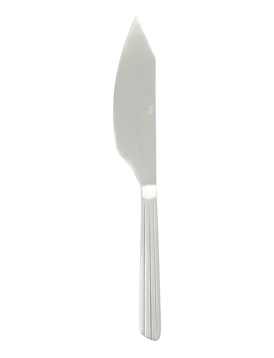 Aida - RAW cutlery cake knife Matte steel 1 pcs. in giftbox - kuchenmesser - silver - 1
