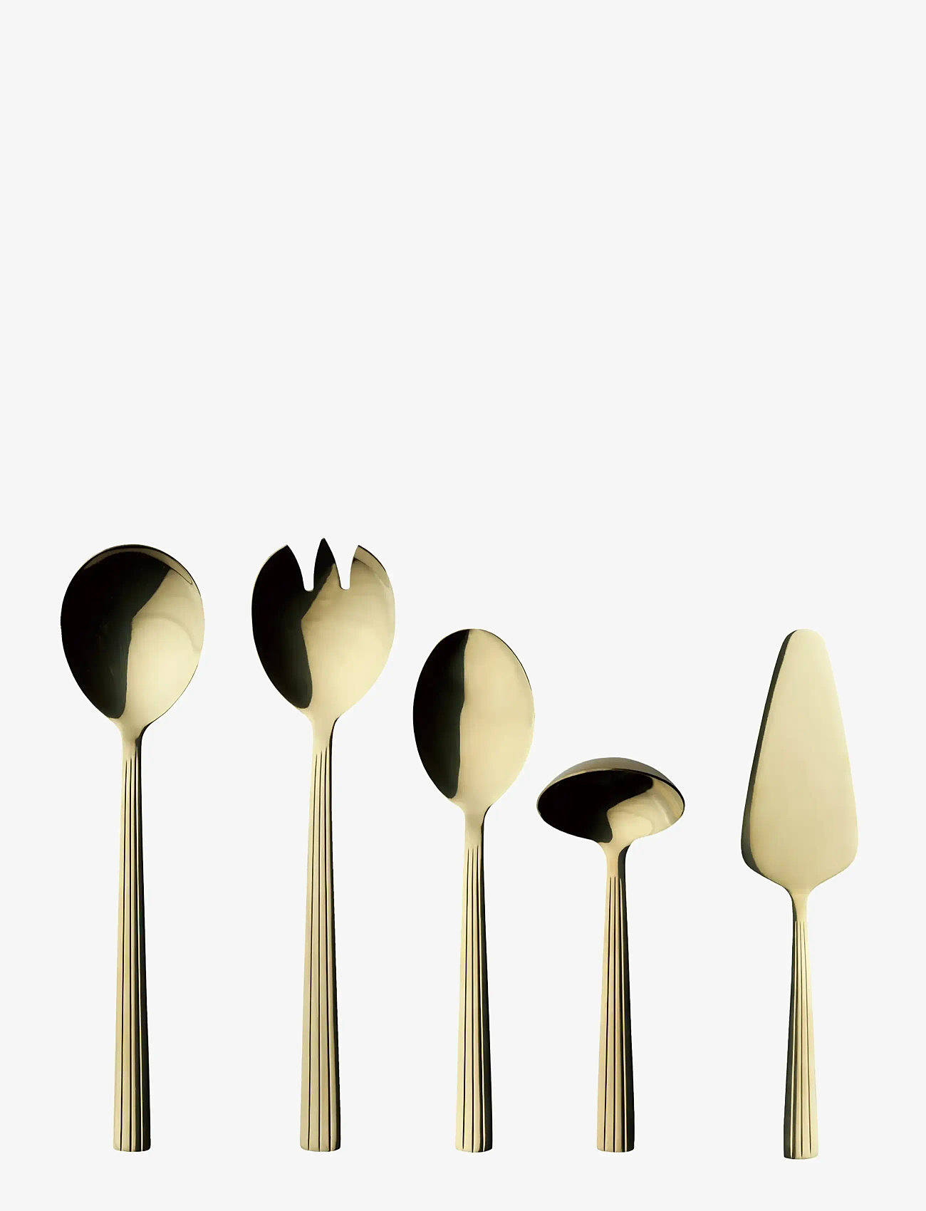 Aida - RAW 5 pcs. set champagne gold color coating - söögiriistakomplektid - champagne gold - 0