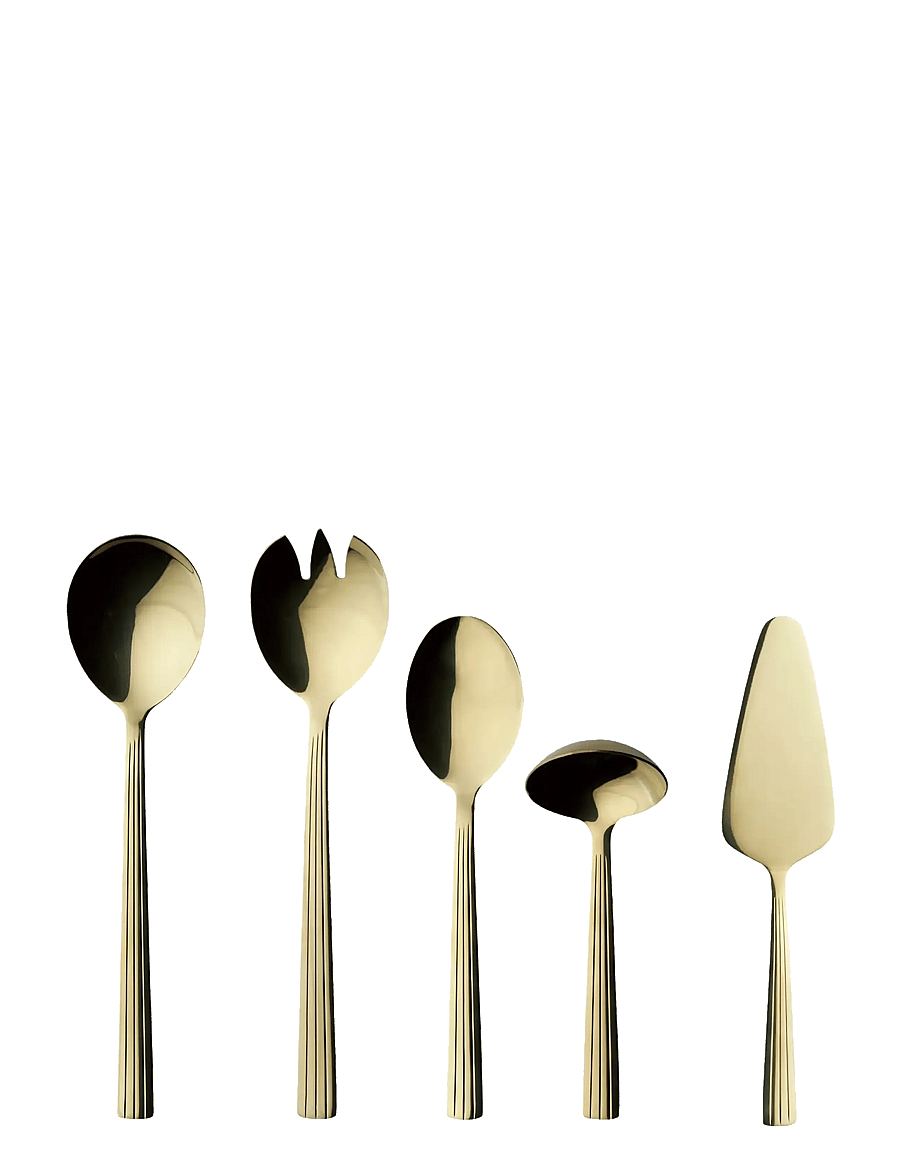 Aida - RAW 5 pcs. set champagne gold color coating - bestecksets - champagne gold - 1