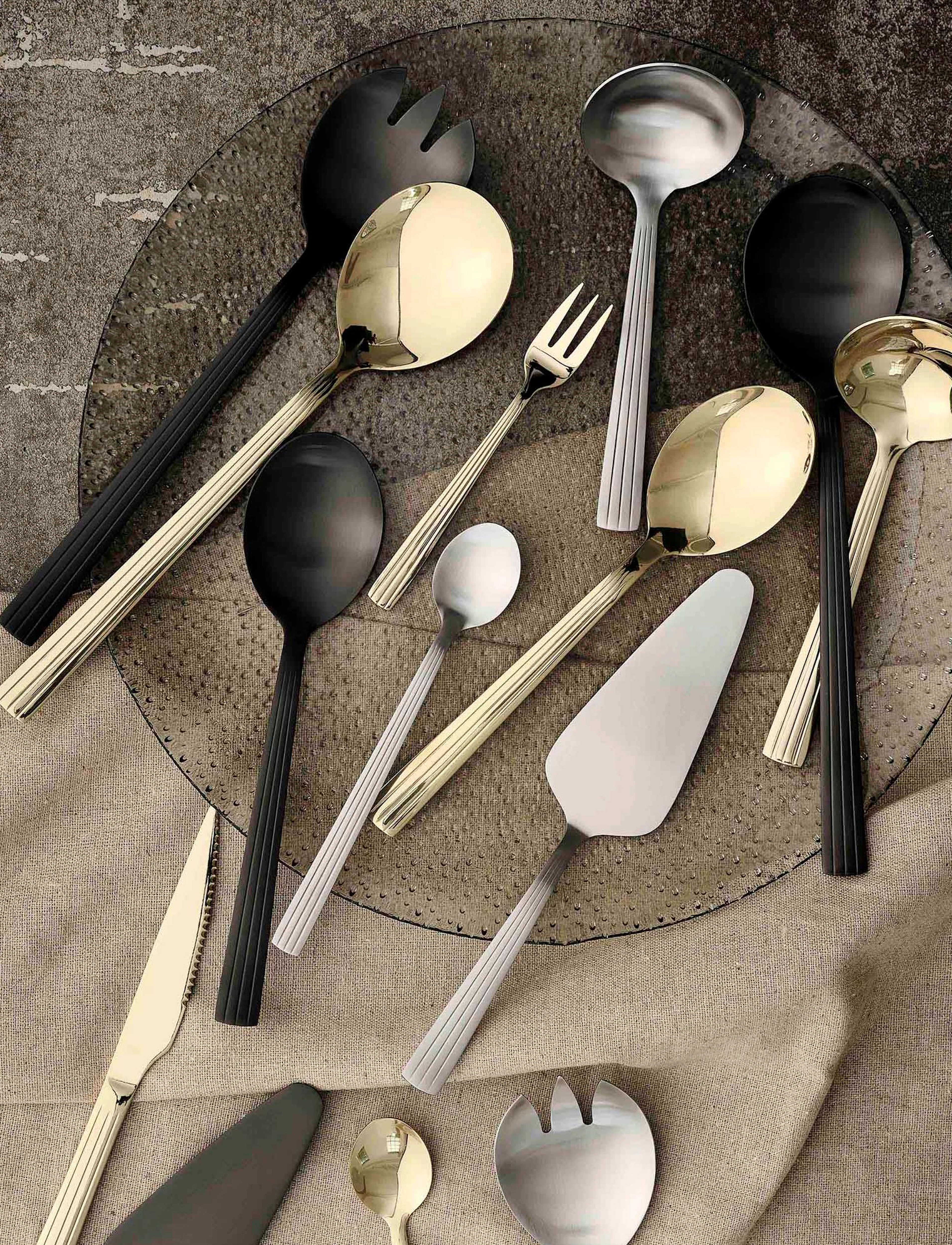 Aida Raw 5 Pcs. Set Matte Steel Giftbox, One Size, Cutlery, Silber - Cutlery Set, Homeware