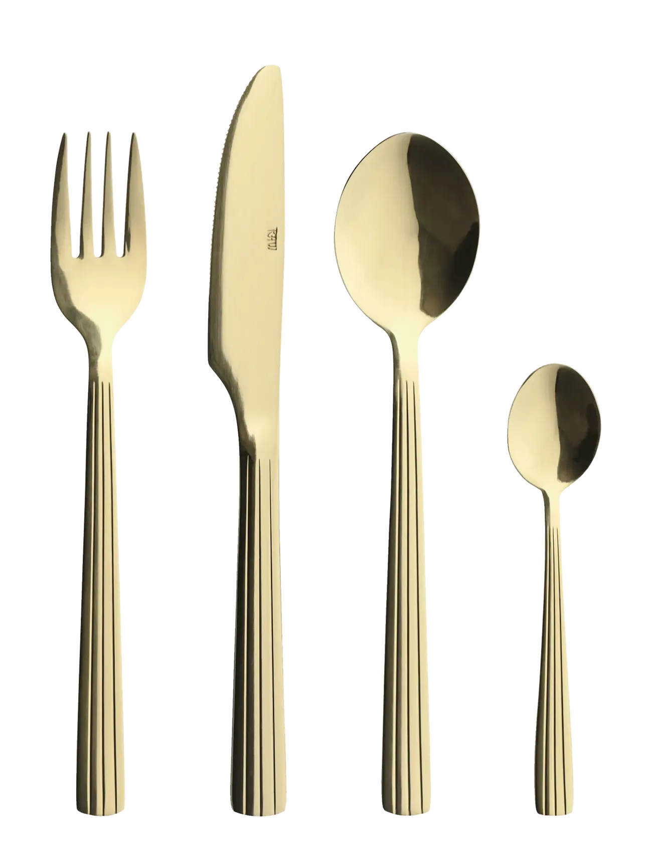 AIDA Raw Cutlery Champagne Gold Colour Coating 24 Pcs Set Gold - One Sizex35.2 - Unisex
