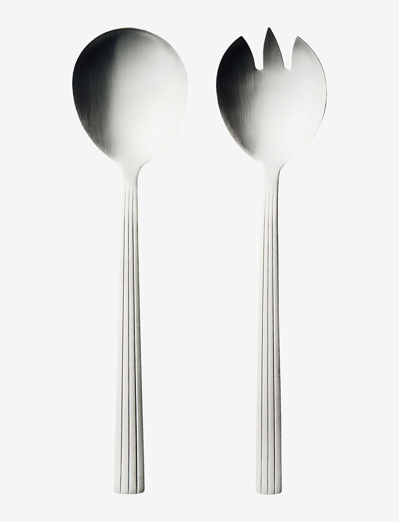 Aida - RAW cutlery matte steel -  2 pcs saladset  giftbox - salladsbestick - matte steel - 0