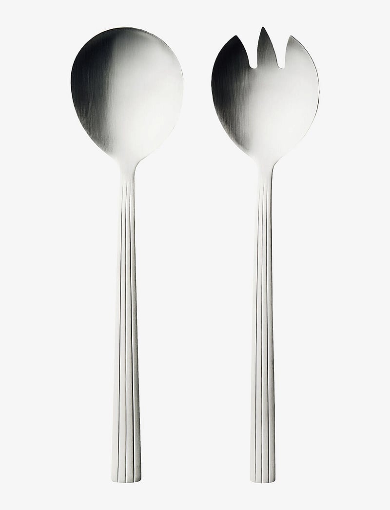 Aida - RAW cutlery matte steel - 2 pcs saladset giftbox - salatbesteck - matte steel - 1