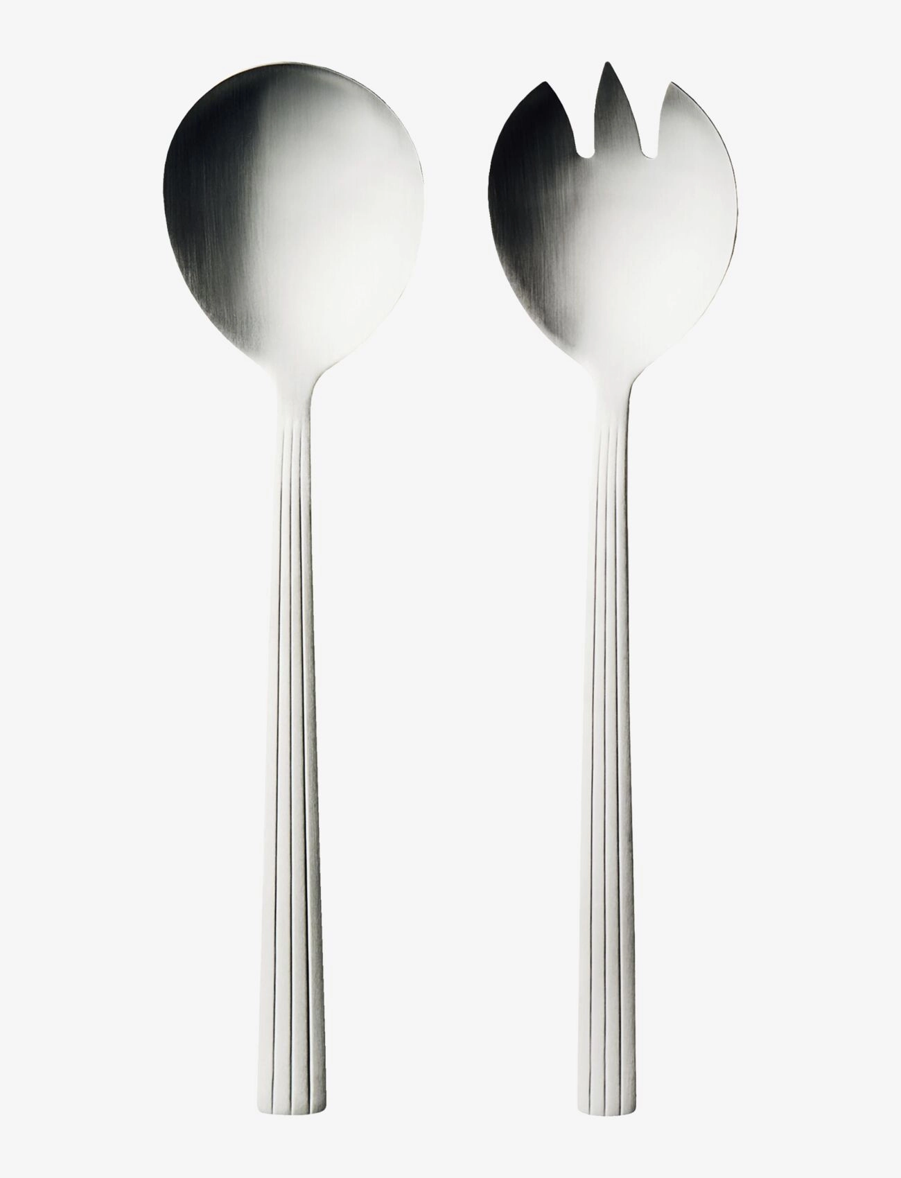 Aida RAW cutlery matte steel -  2 pcs saladset  giftbox - Cutlery & Flatware - MATTE STEEL / silver