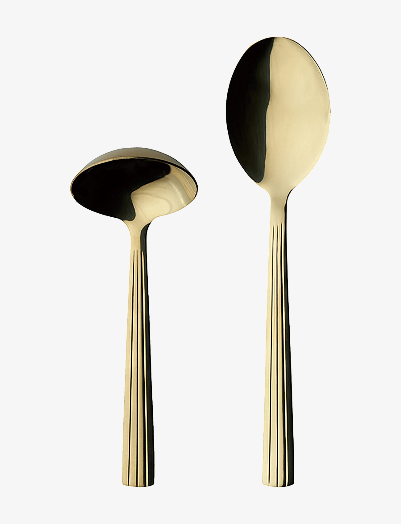 RAW cutlery -2 pcs set gravy/potato spoon giftbox - CHAMPAGNE GOLD