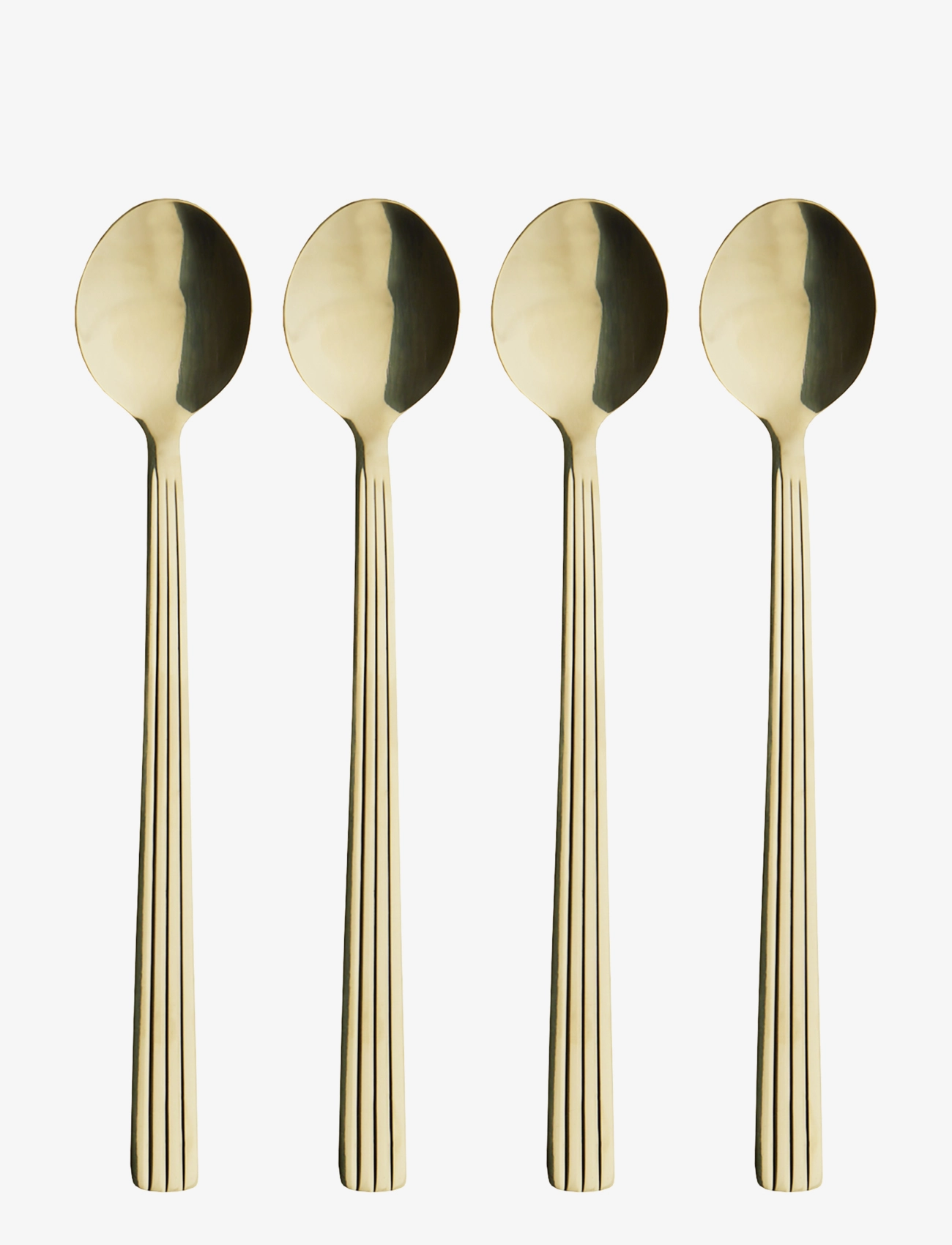 AIDA Raw - Bestik Cafe Latteske Champagne Guld Farvet Belægning 4 Dele Gaveæske Gold - L21.6CMx21.6 - Unisex