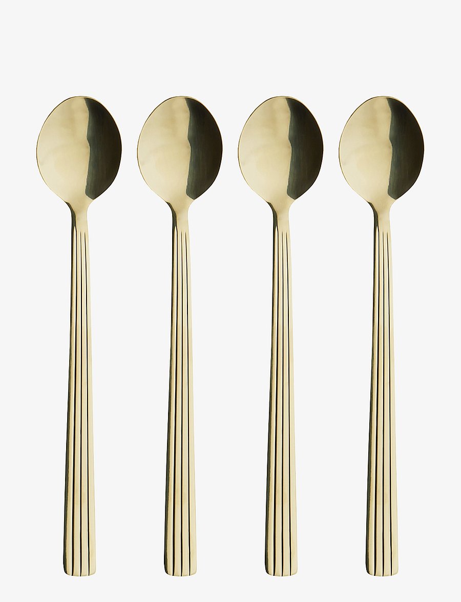 Aida - RAW - bestik cafe latteske champagne guld farvet belægning 4 dele gaveæske - die niedrigsten preise - champagne gold - 0