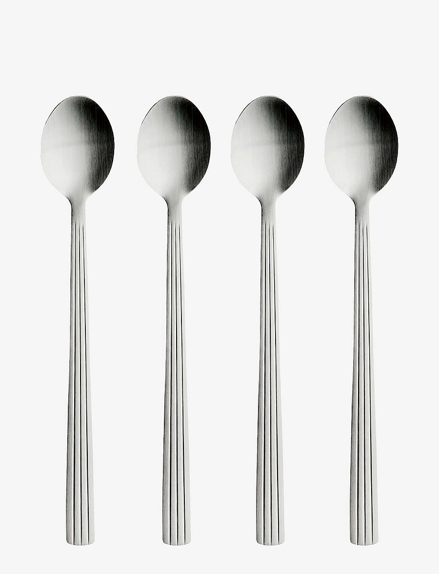Aida - RAW cafe latte spoon matte steel 4 pcs giftbox - kaffee- & teelöffel - matte steel - 1